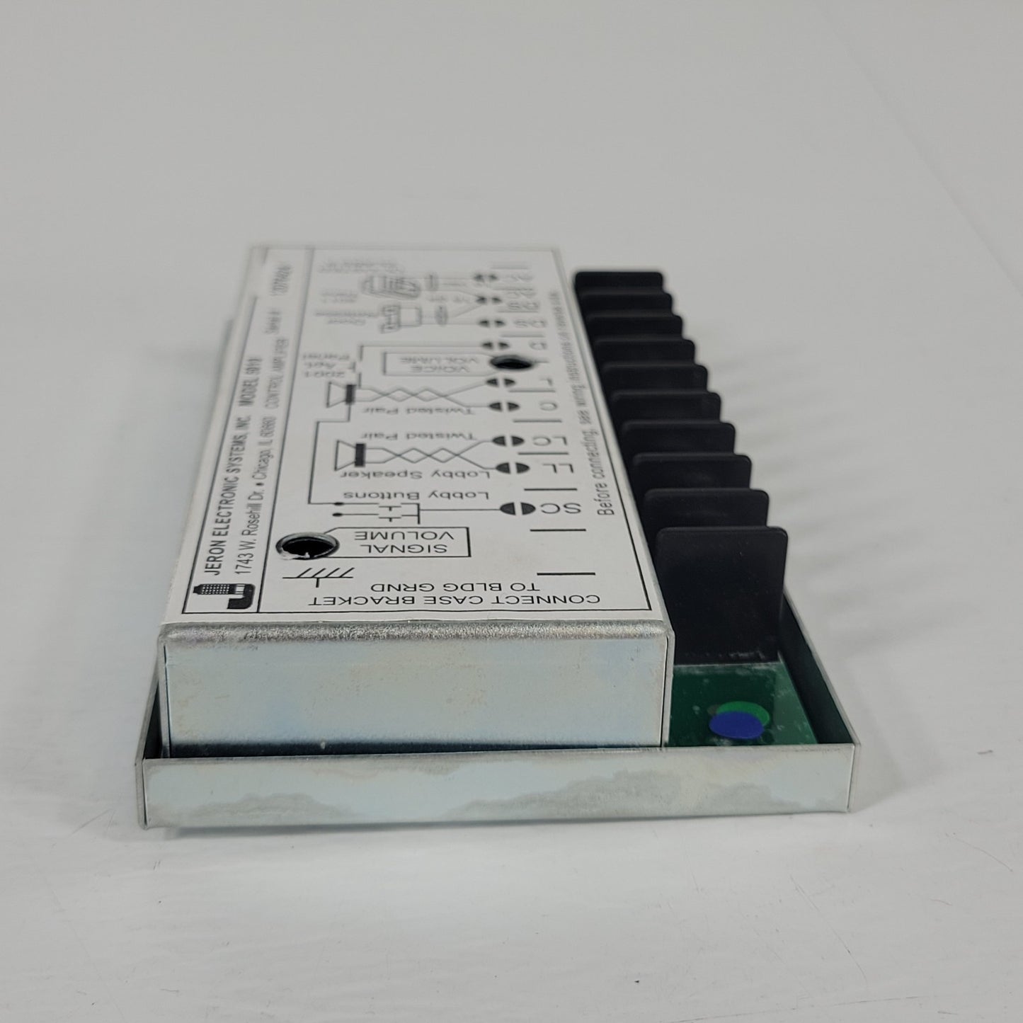 Jeron Electronic Systems 5010 Metal Door Mount Intercom Control Amplifier Panel