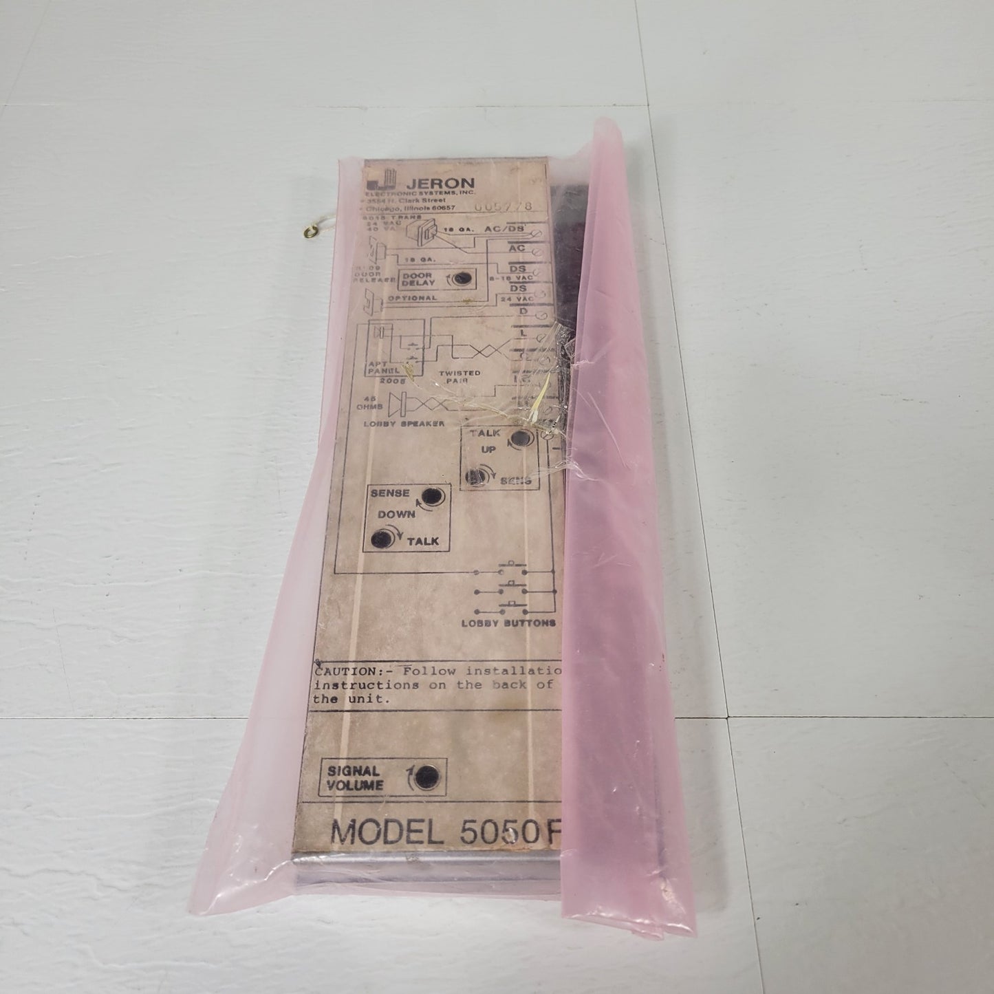 Jeron Electronic Systems 5050F Metal Door Mount Intercom Control Amplifier Panel