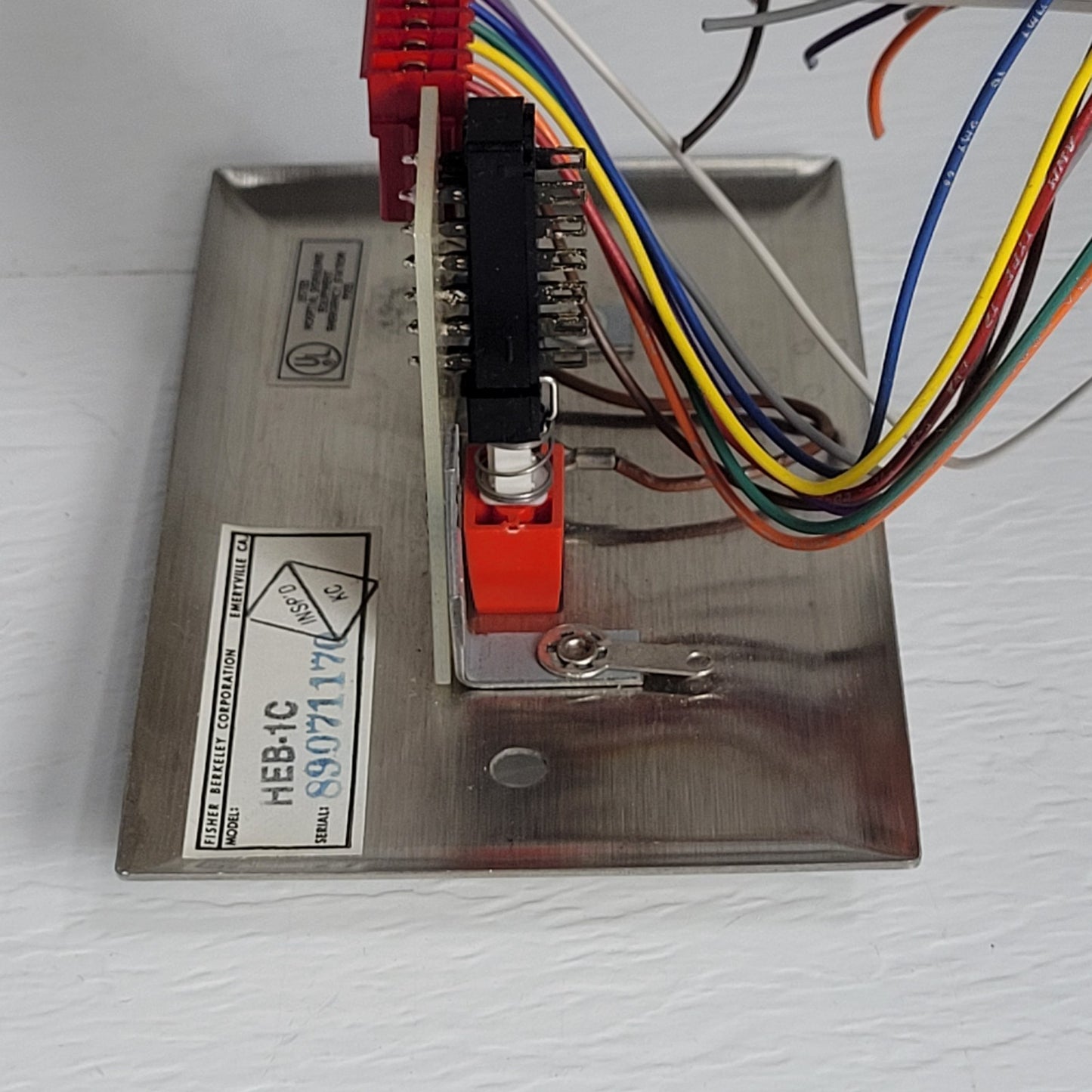 Ektacom HEB-1C Emergency Code Call Button Stainless Steel Wall Plate
