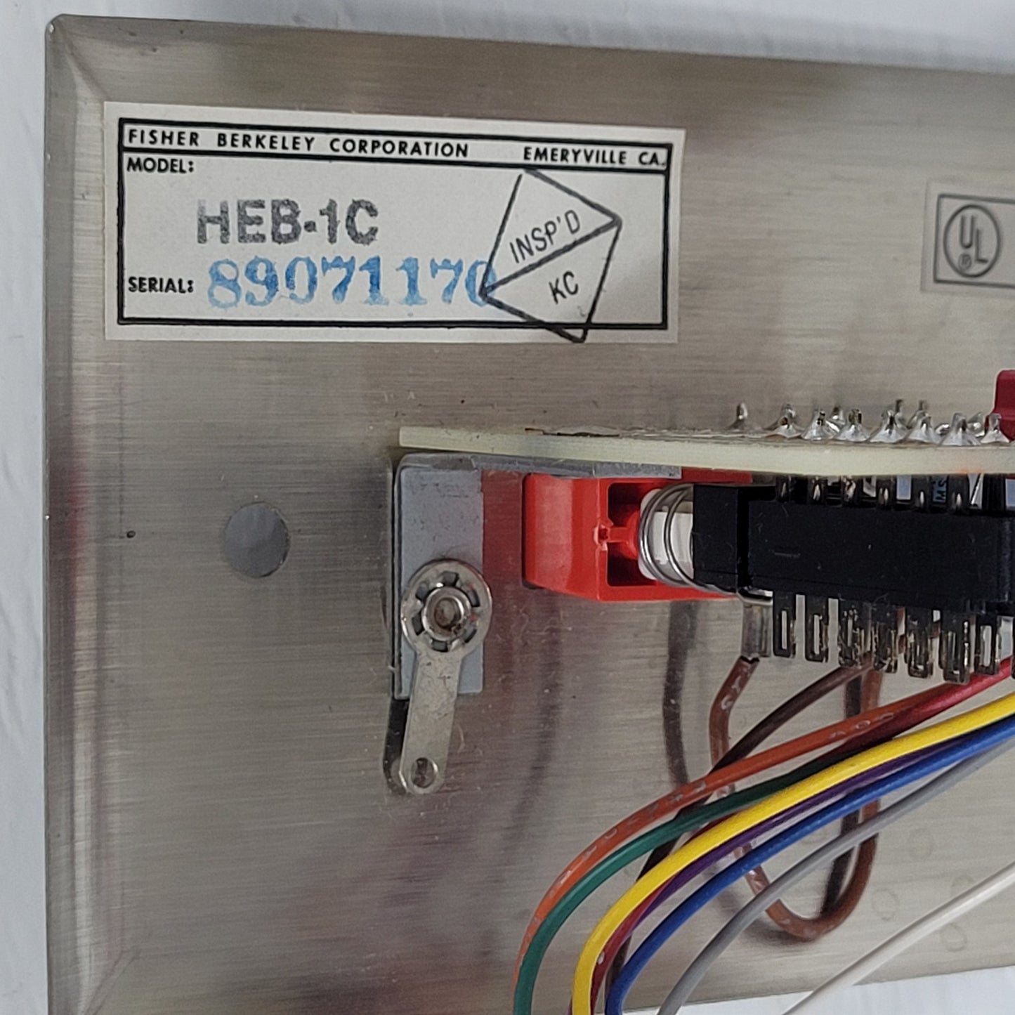 Ektacom HEB-1C Emergency Code Call Button Stainless Steel Wall Plate