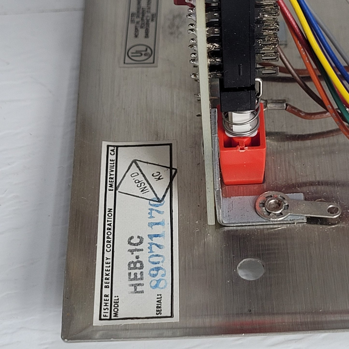 Ektacom HEB-1C Emergency Code Call Button Stainless Steel Wall Plate