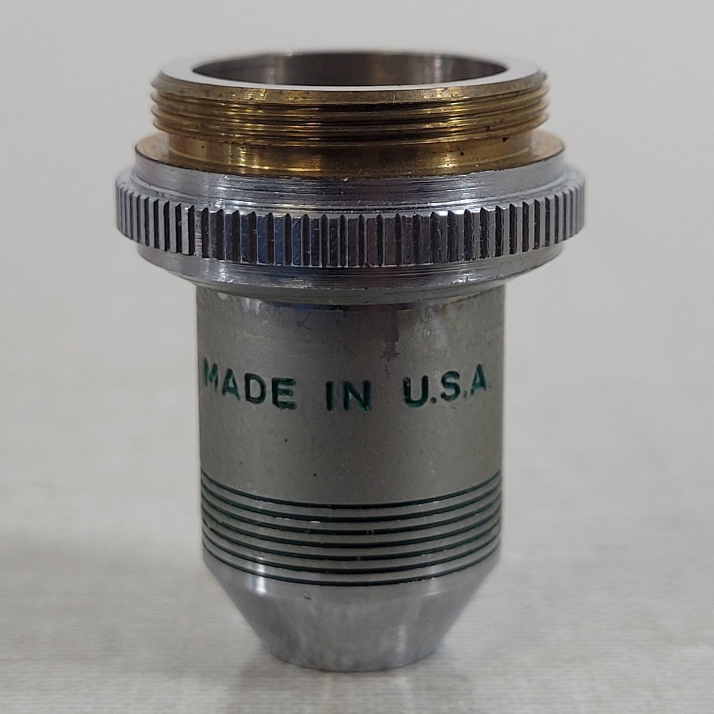 AO Spencer 10X Mag Microscope Objective 2mm Mount .25 Ocular Optical Lens