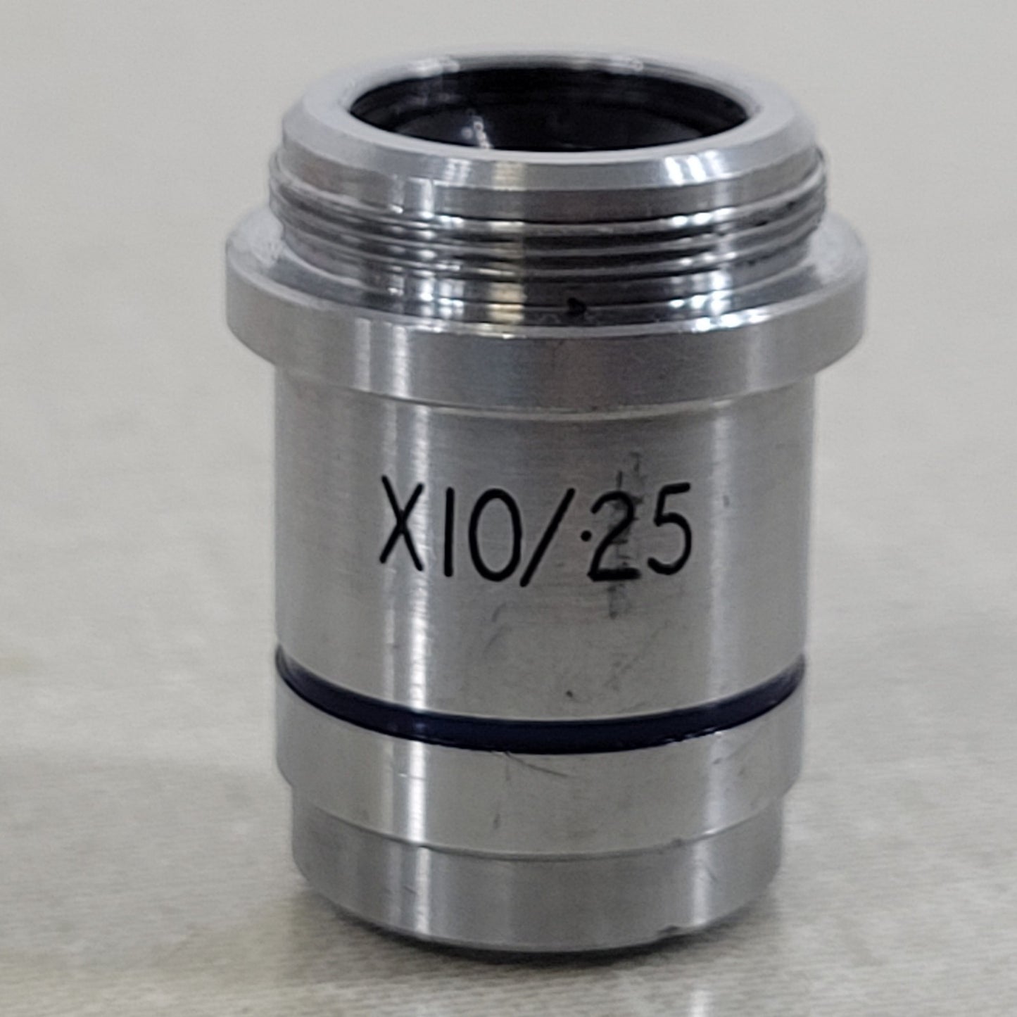 Beck 10X/25 Mag Microscope Objective Lens 20mm Thread Base Optical Instrument