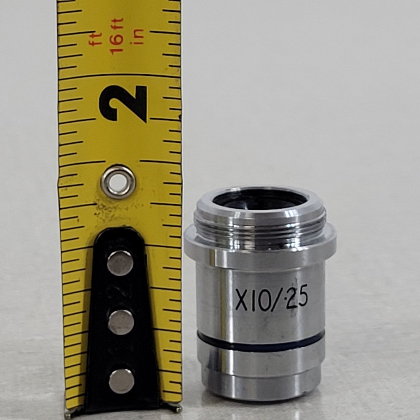 Beck 10X/25 Mag Microscope Objective Lens 20mm Thread Base Optical Instrument