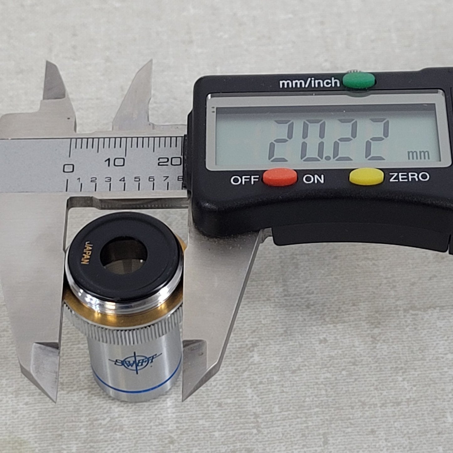 Swift 10X Mag Microscope Objective Lens 20mm Thread Mount Occular Optical .25 NA