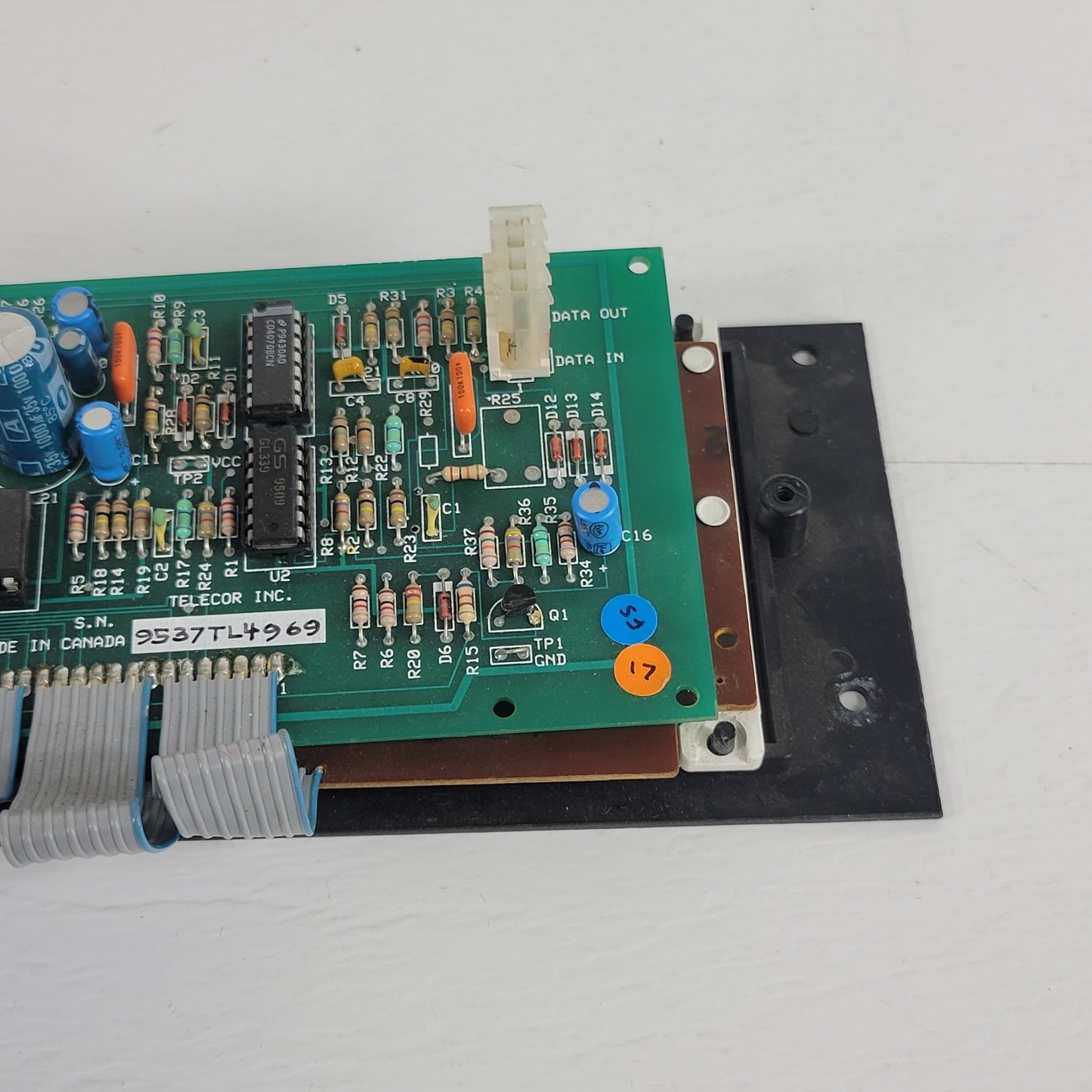 Telecor DCLK Digital Clock Rev 6 Circuit Board Screen With Black Frame
