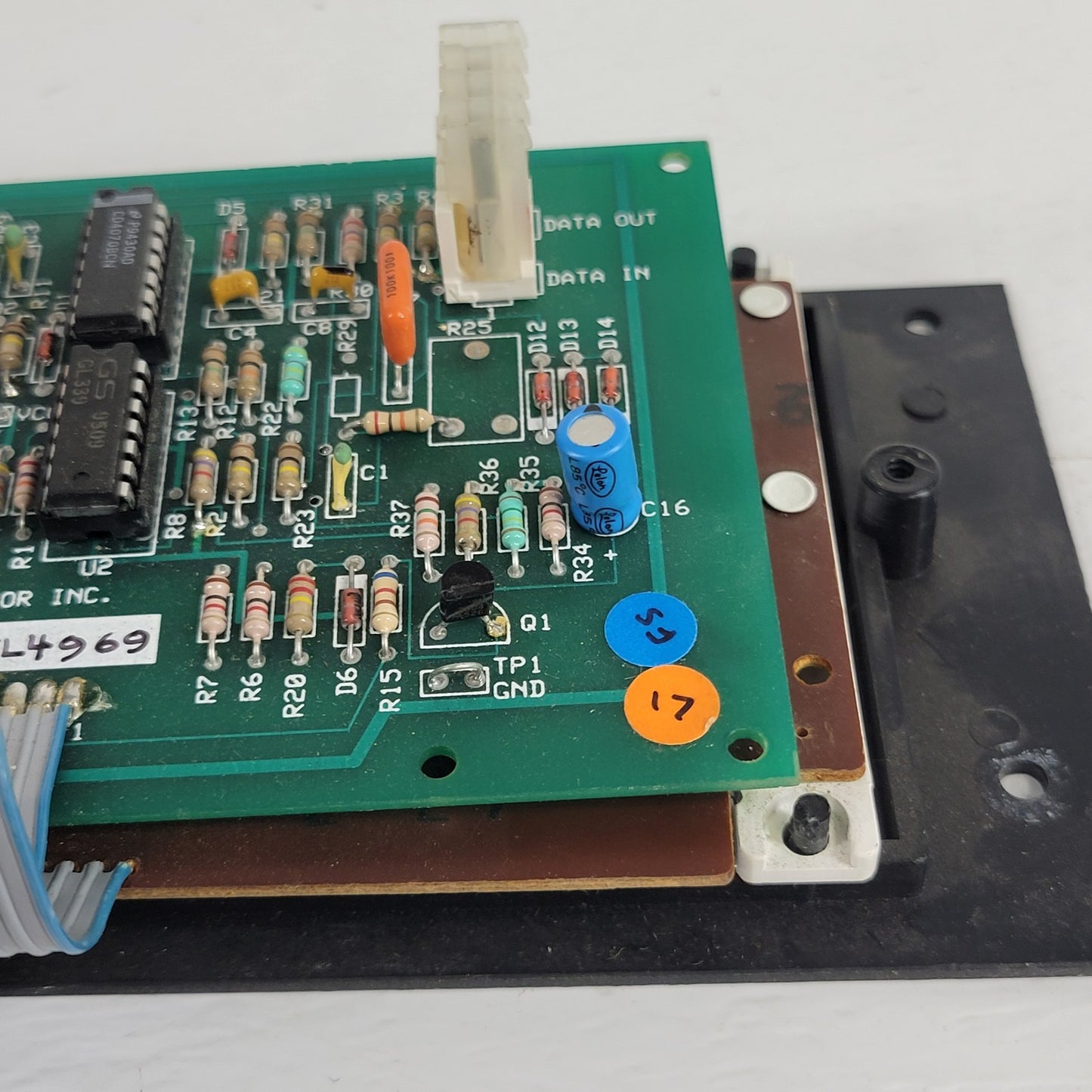 Telecor DCLK Digital Clock Rev 6 Circuit Board Screen With Black Frame