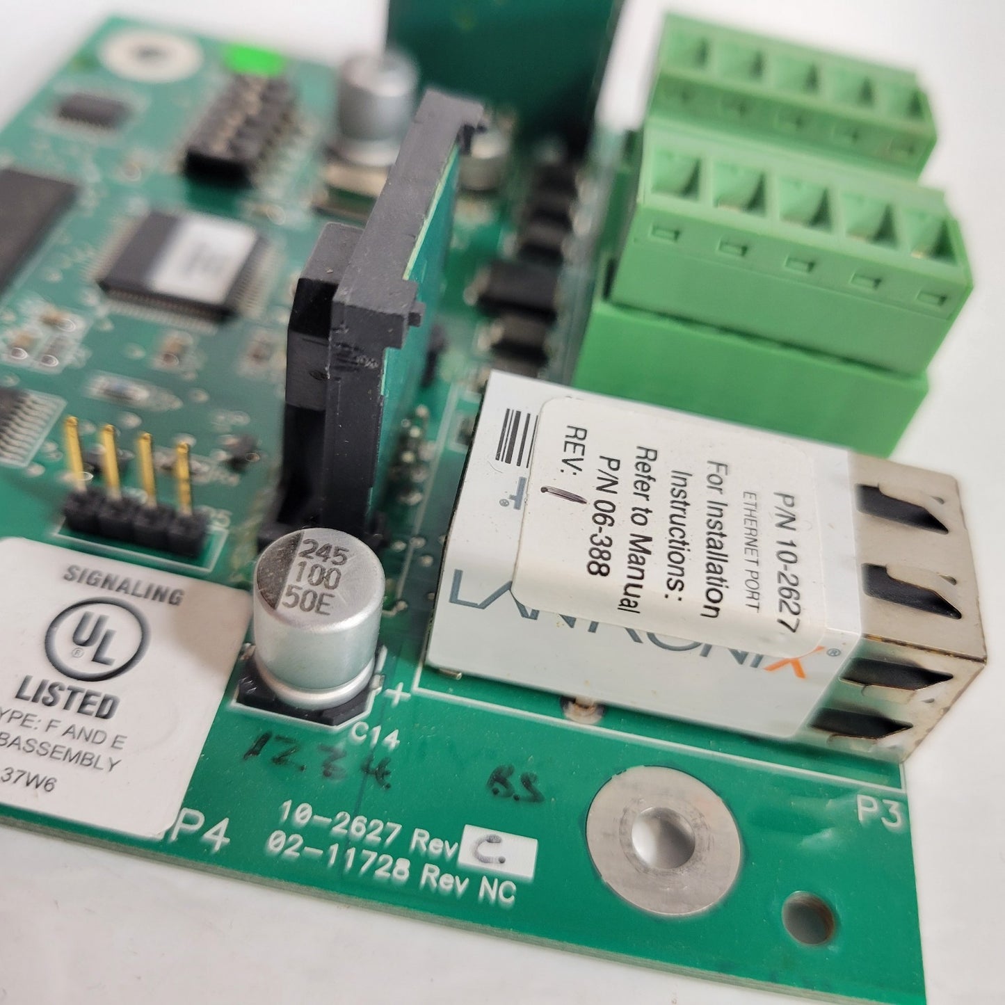 Fike 10-2627 Rev C Signaling Board Ethernet Module without Enclosure Fire