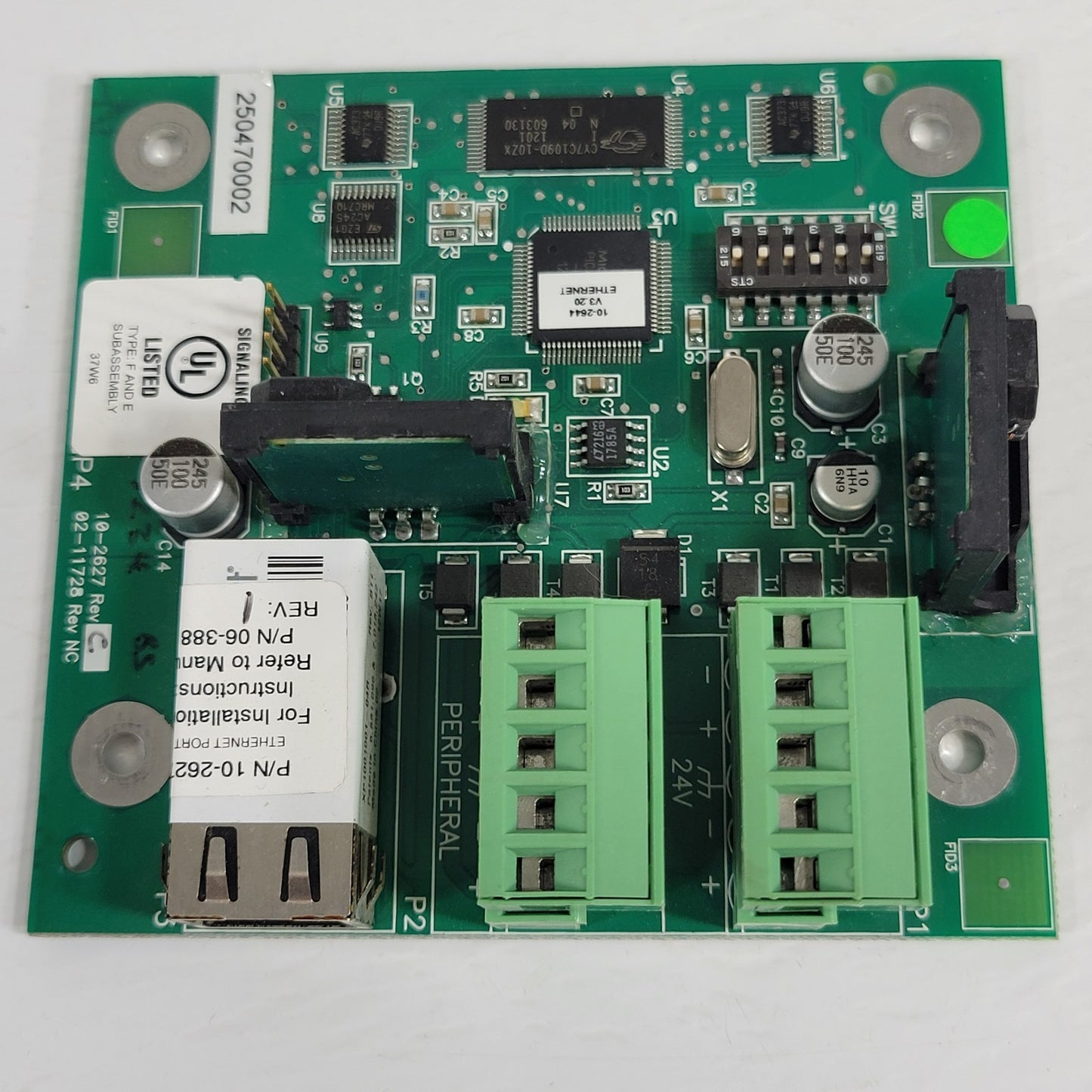 Fike 10-2627 Rev C Signaling Board Ethernet Module without Enclosure Fire