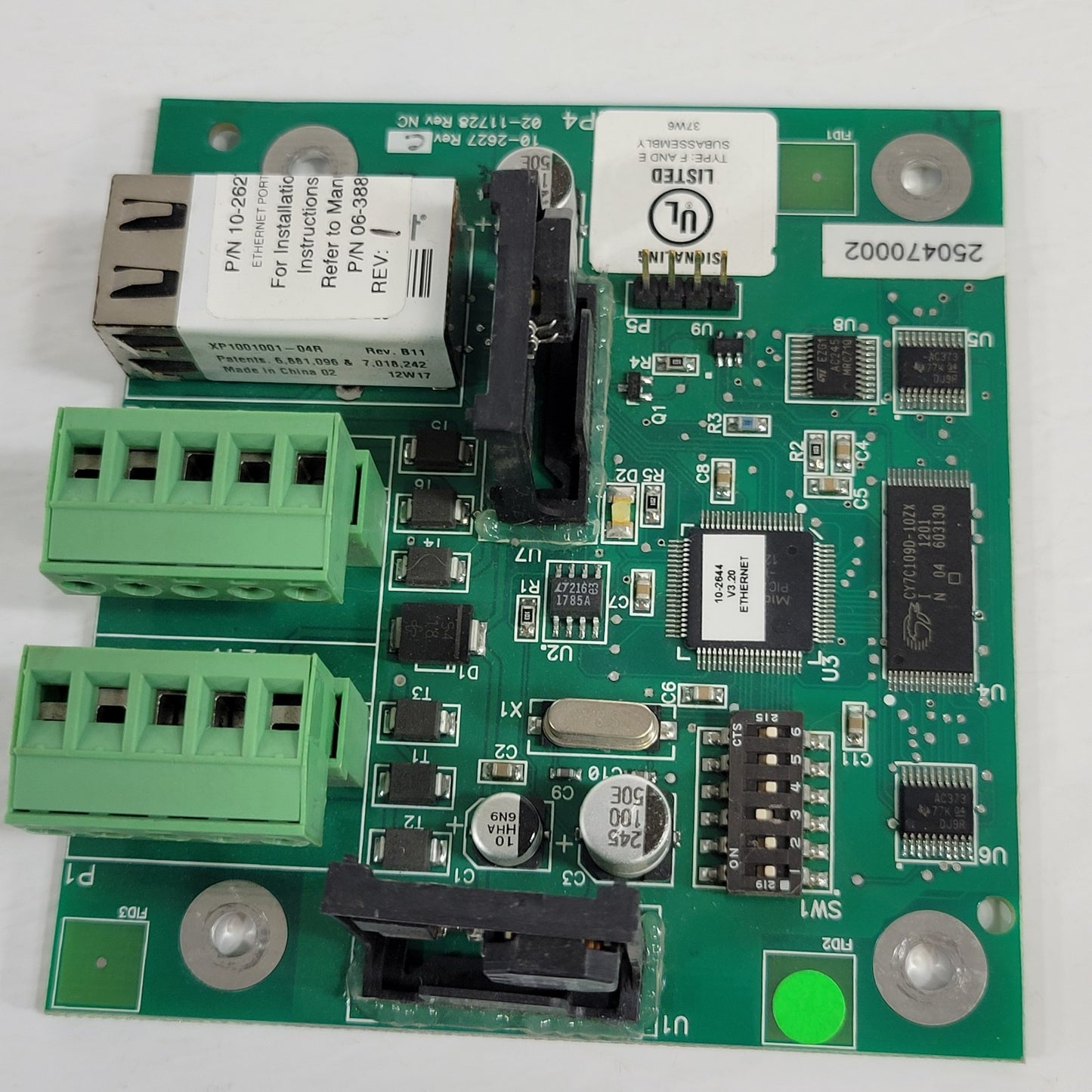Fike 10-2627 Rev C Signaling Board Ethernet Module without Enclosure Fire