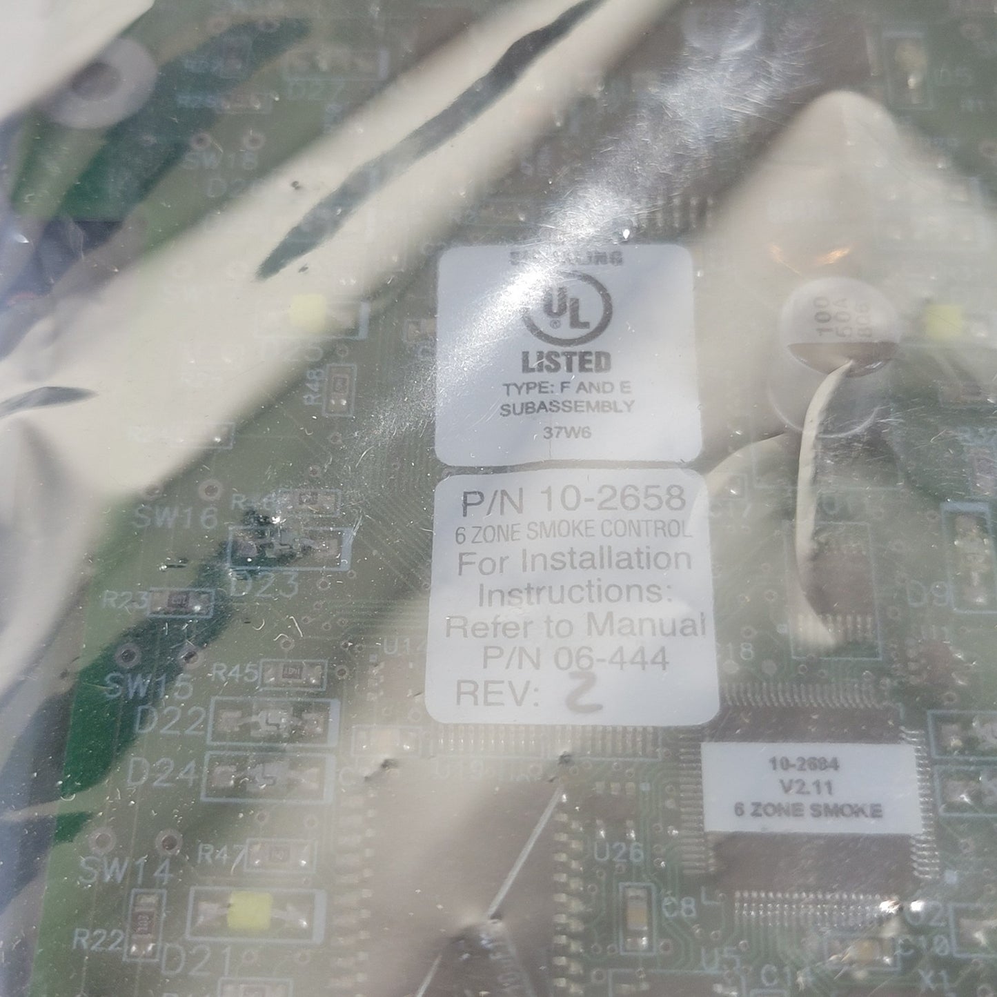 Fike 10-2658 6-Zone Smoke Control Card Module Panel Signaling Board Fire