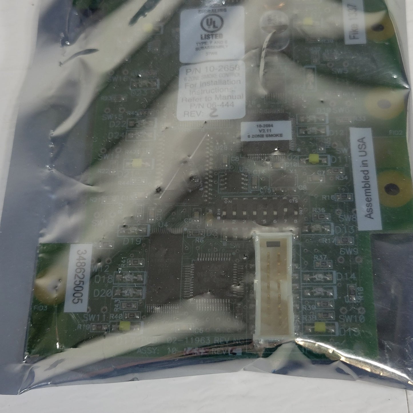 Fike 10-2658 6-Zone Smoke Control Card Module Panel Signaling Board Fire