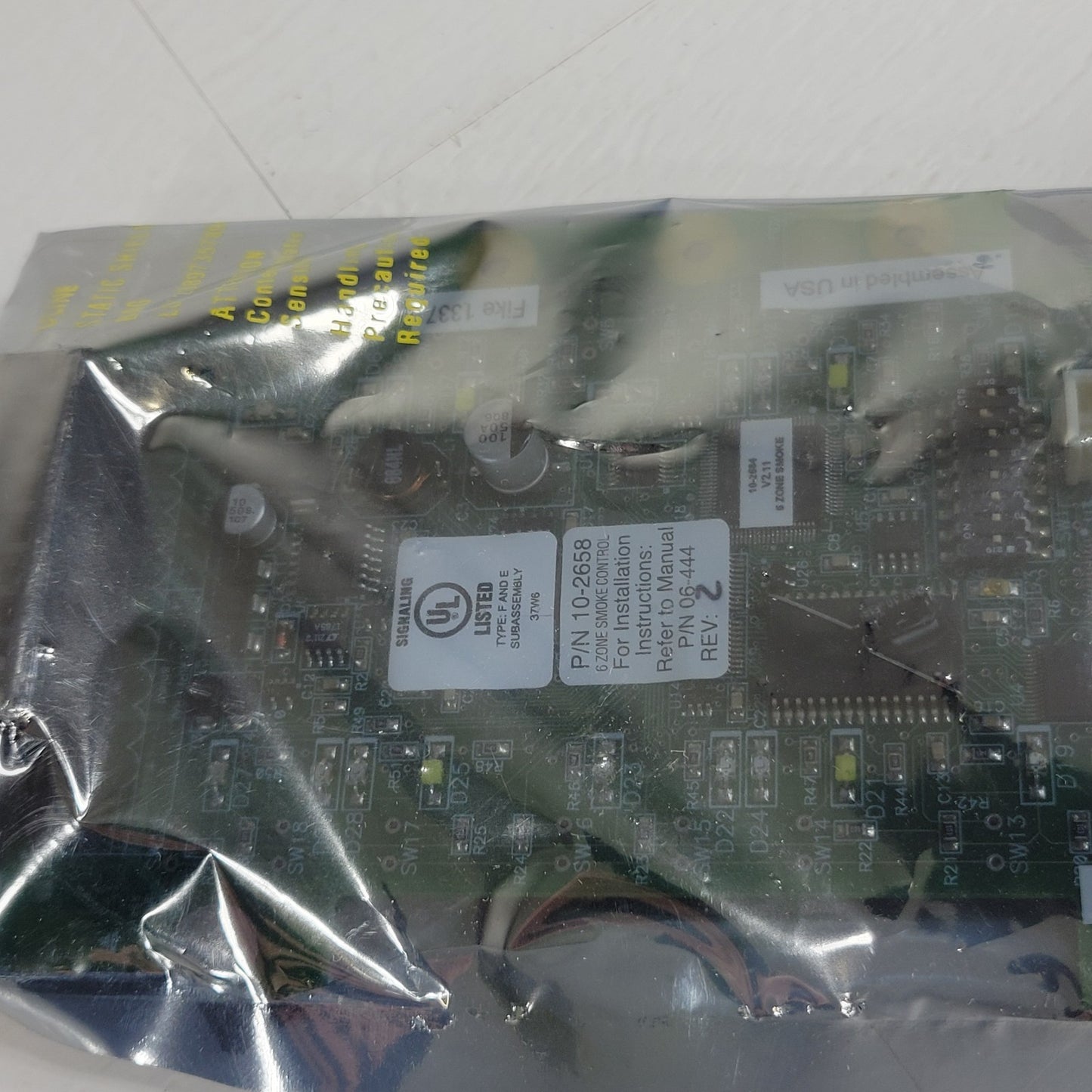 Fike 10-2658 6-Zone Smoke Control Card Module Panel Signaling Board Fire