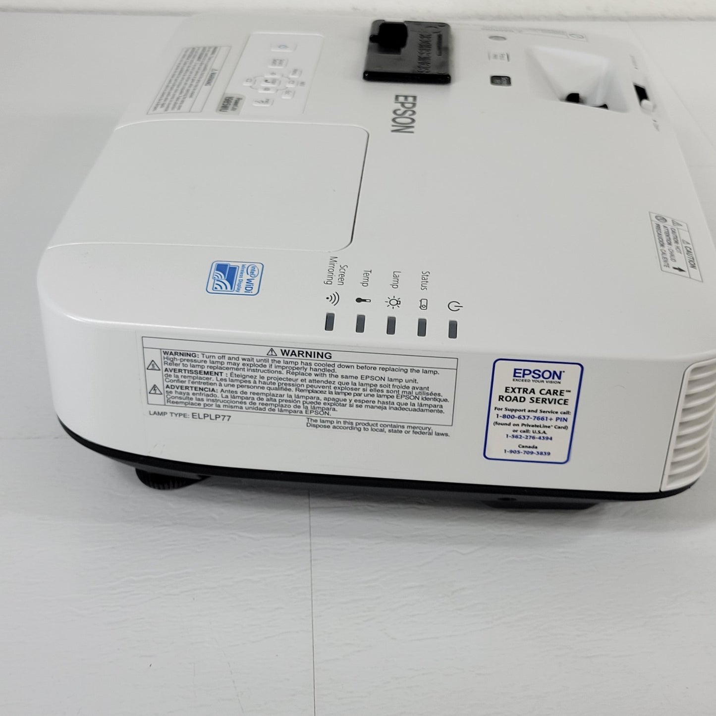 Epson H619A Power Lite 1985WU 3LCD Projector WUXGA 1080p 2150 Lamp Hours