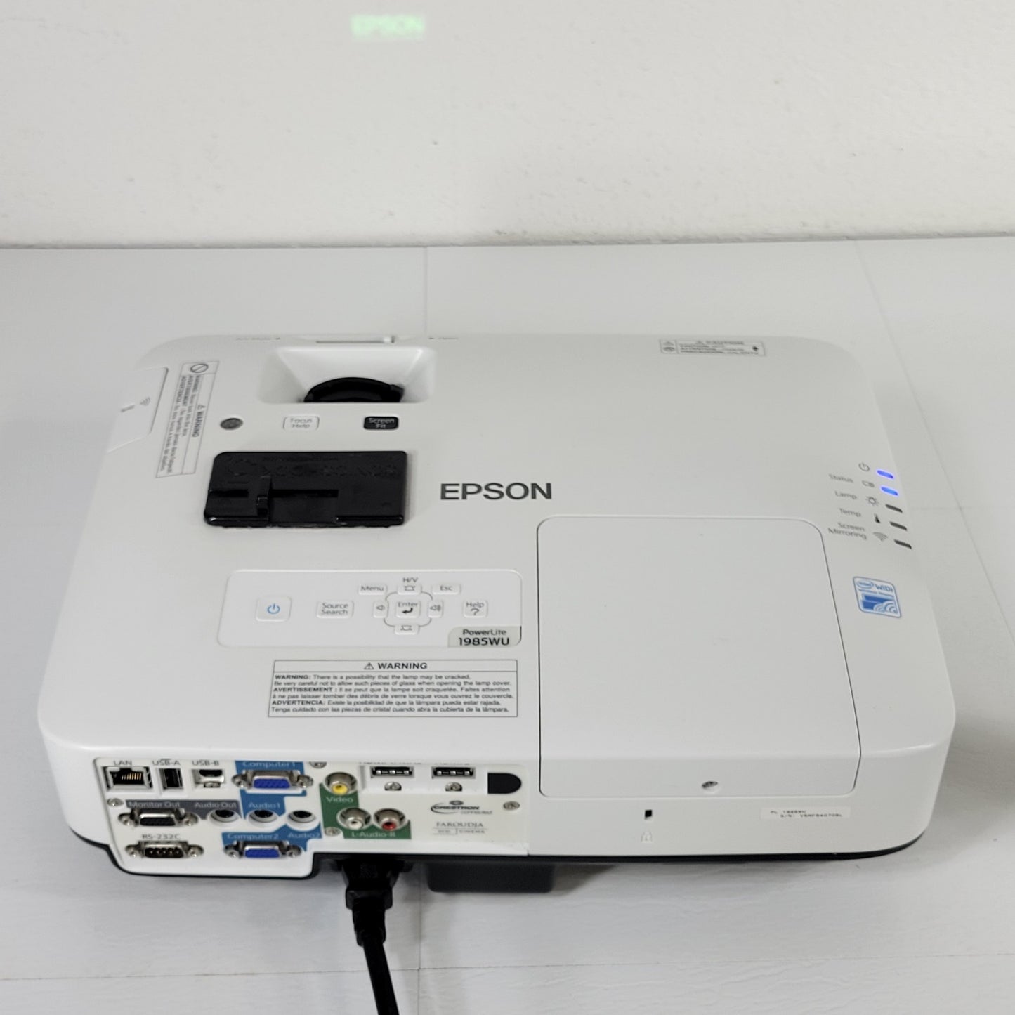 Epson H619A Power Lite 1985WU 3LCD Projector WUXGA 1080p 2150 Lamp Hours