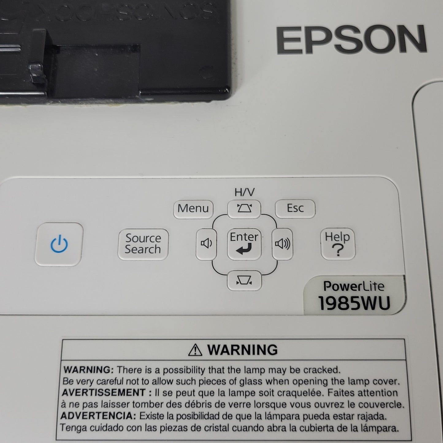 Epson H619A Power Lite 1985WU 3LCD Projector WUXGA 1080p 2150 Lamp Hours
