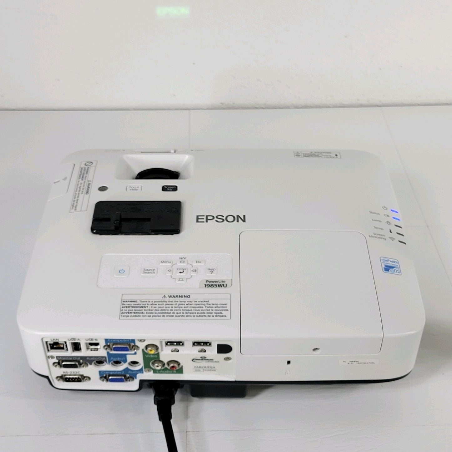 Epson H619A Power Lite 1985WU 3LCD Projector Under 2000 Lamp Hours