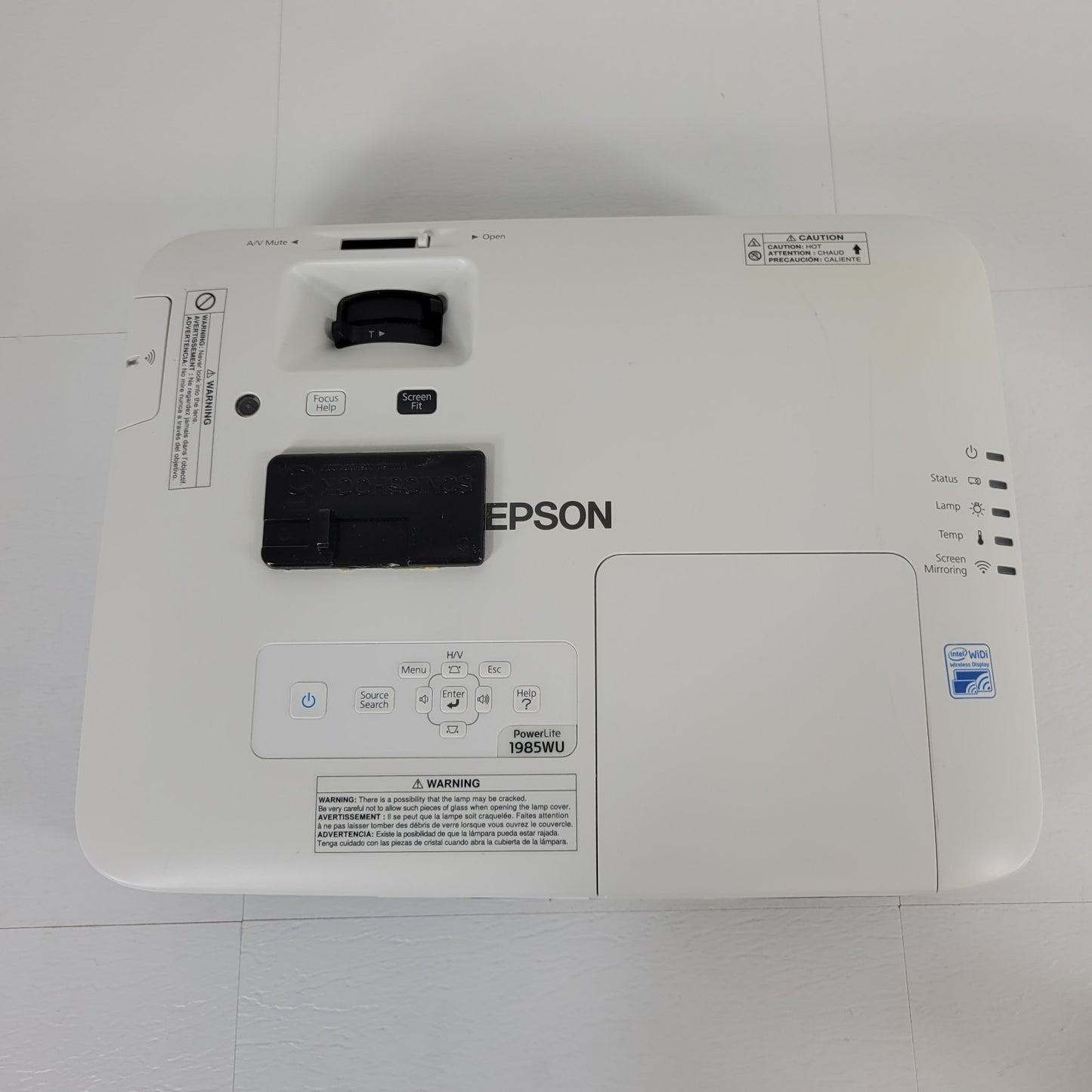 Epson H619A Power Lite 1985WU 3LCD Projector Under 2000 Lamp Hours