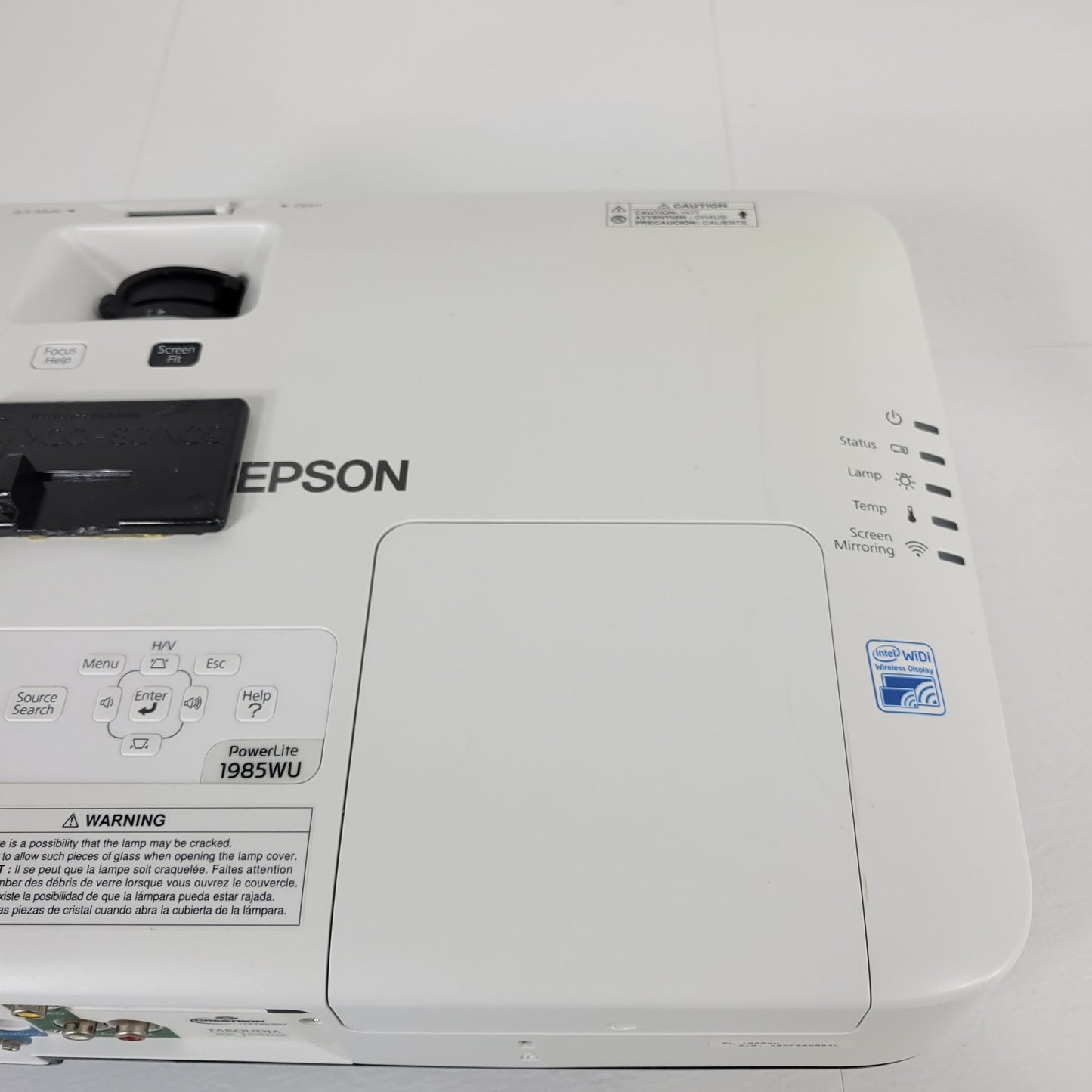 Epson H619A Power Lite 1985WU 3LCD Projector Under 2000 Lamp Hours