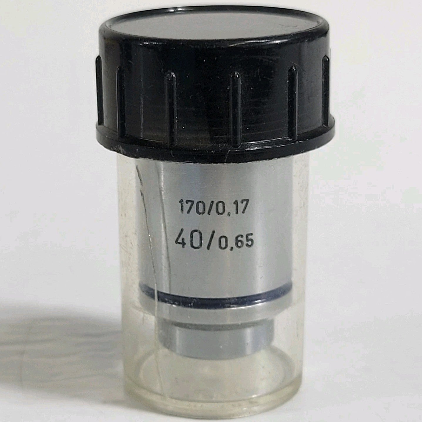 S&H 40X Mag Microscope Objective 20mm Thread Mount 0.65 Ocular Optical Lens
