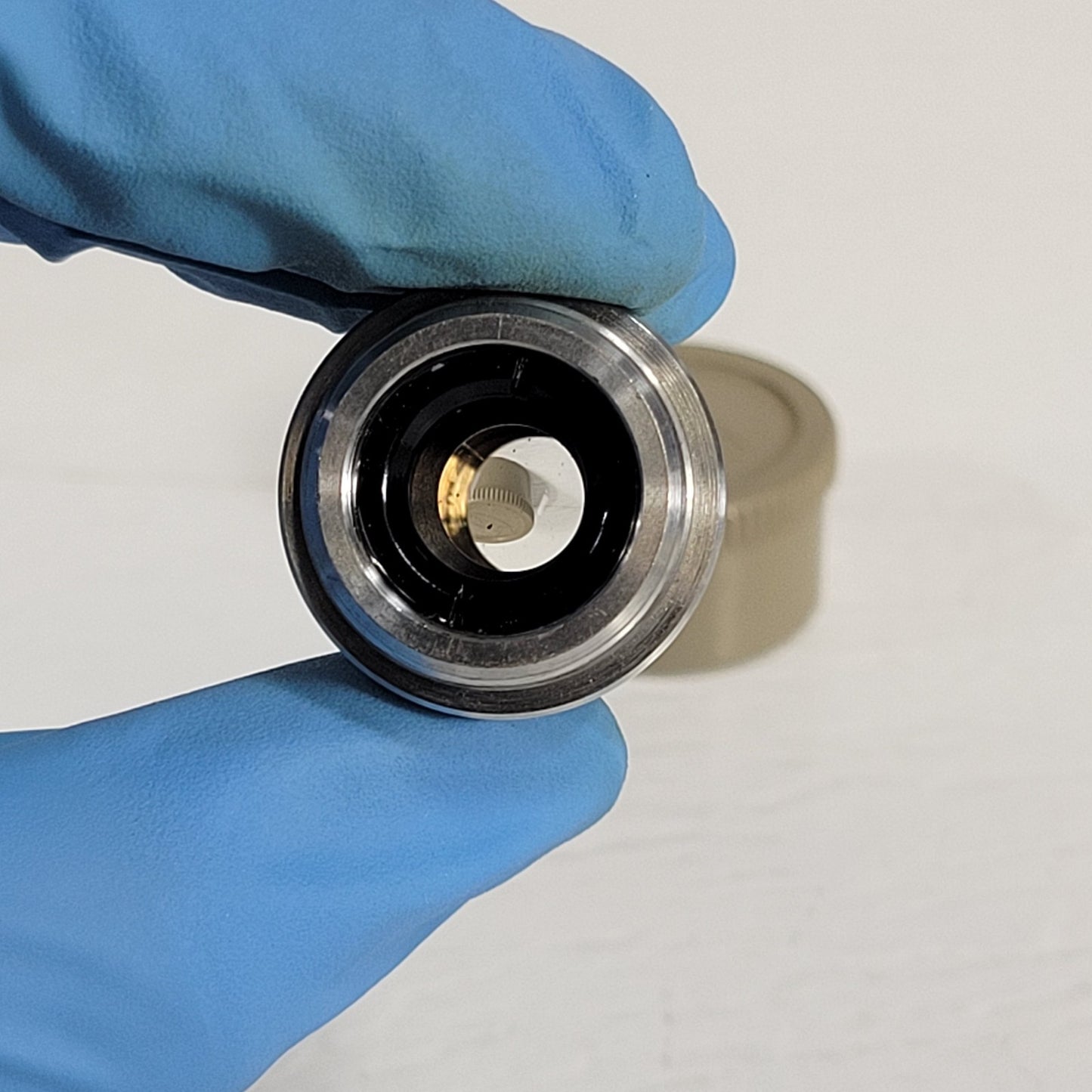 Beck 10X/25 Mag Microscope Objective Lens 20mm Thread Base Optical Instrument