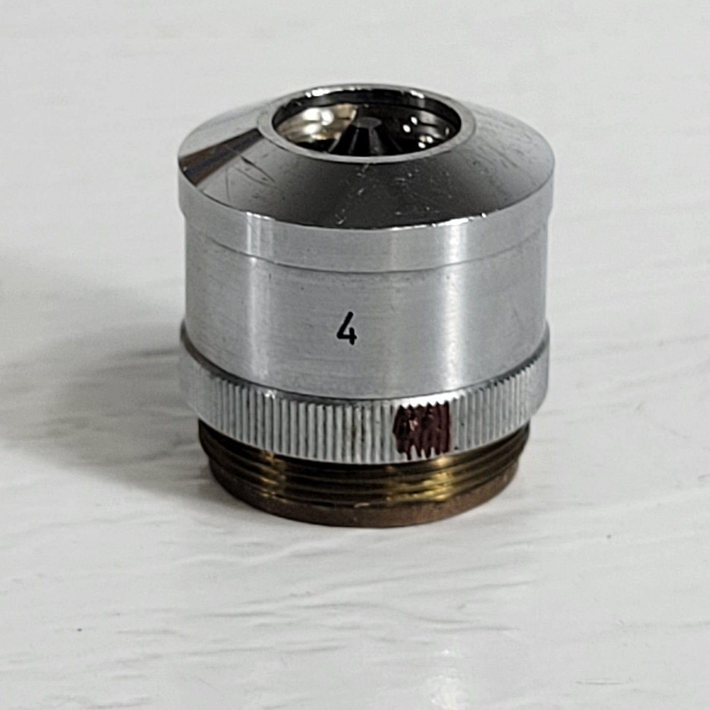 Vintage 4x C. Reichert 265 223 Microscope Objective 20mm Thread Optical Lens