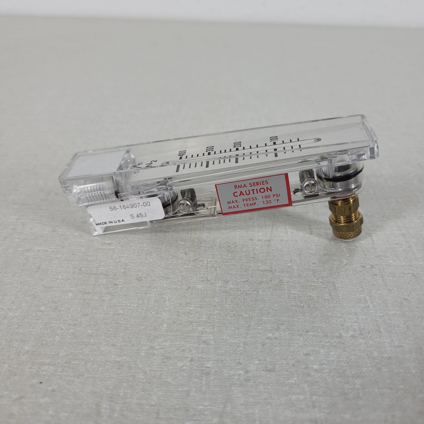 Dwyer Instruments 56-164907-00 cc/h LN2 Flow Meter Max Press 100 PSI Nitrogen