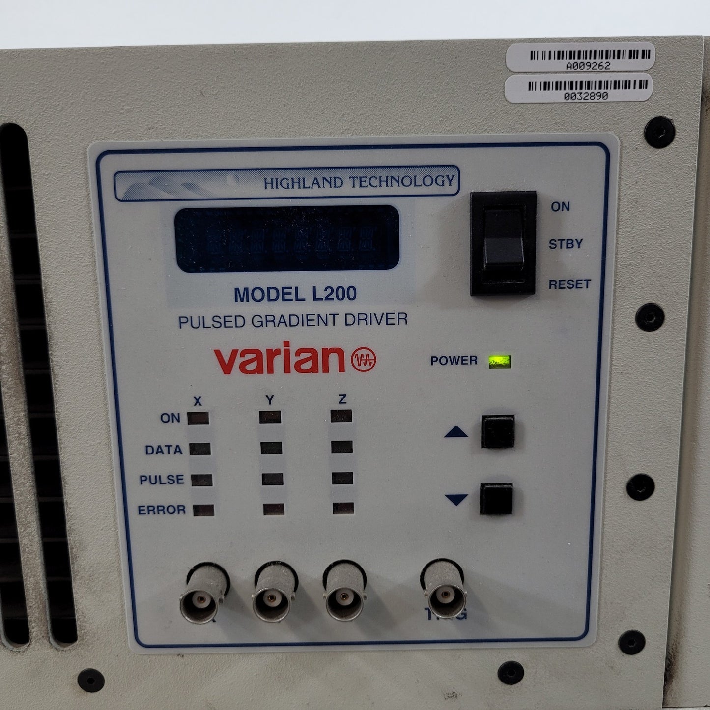Varian Highland Technology L200 29A200-1E 3-Axis Pulsed Gradient Driver NMR
