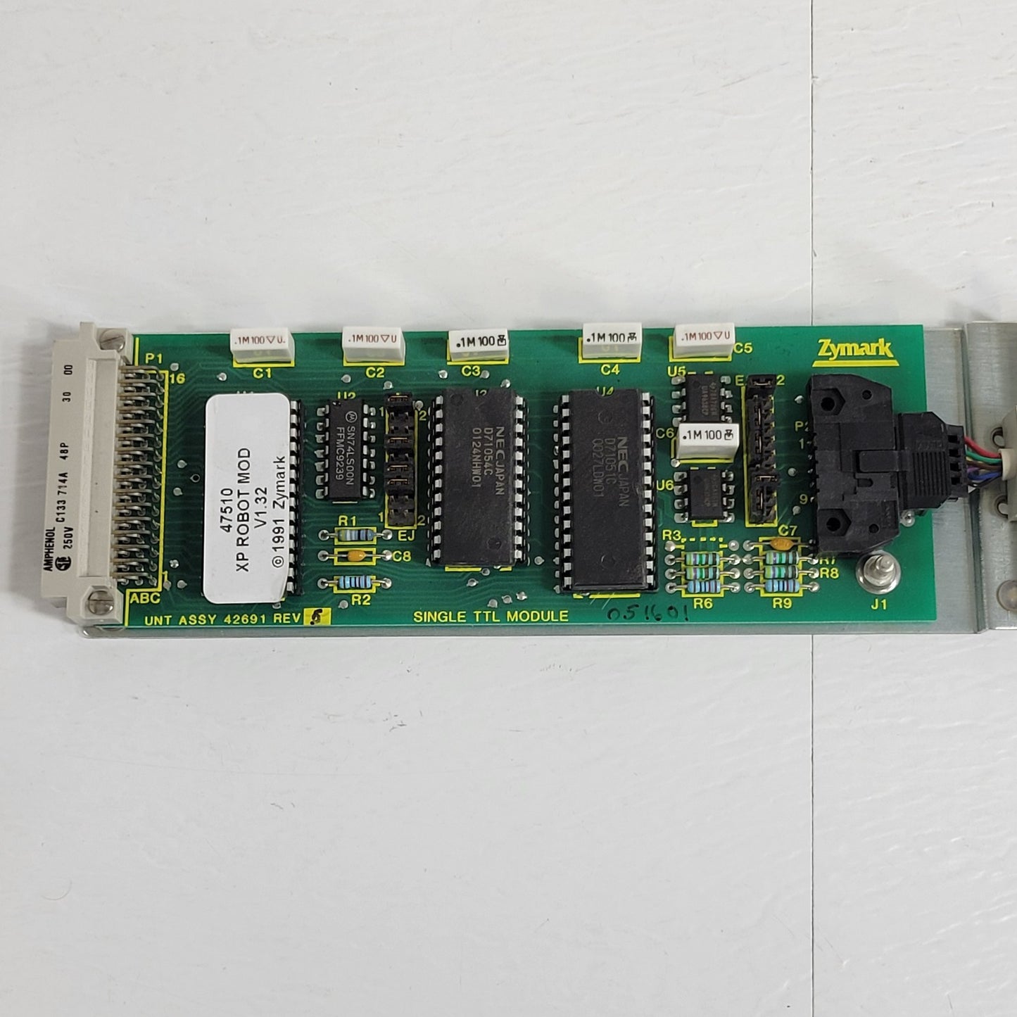 Zymark 47510 XP Robot Mod Single TTL Module UNT Assy 42691 Rev 5 Circuit Board