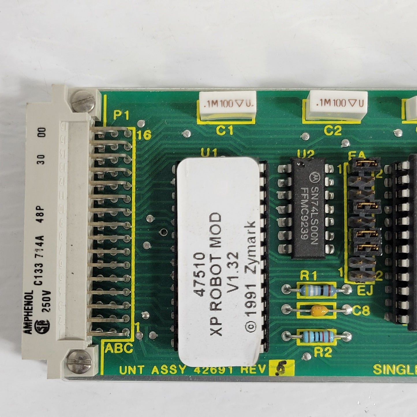 Zymark 47510 XP Robot Mod Single TTL Module UNT Assy 42691 Rev 5 Circuit Board