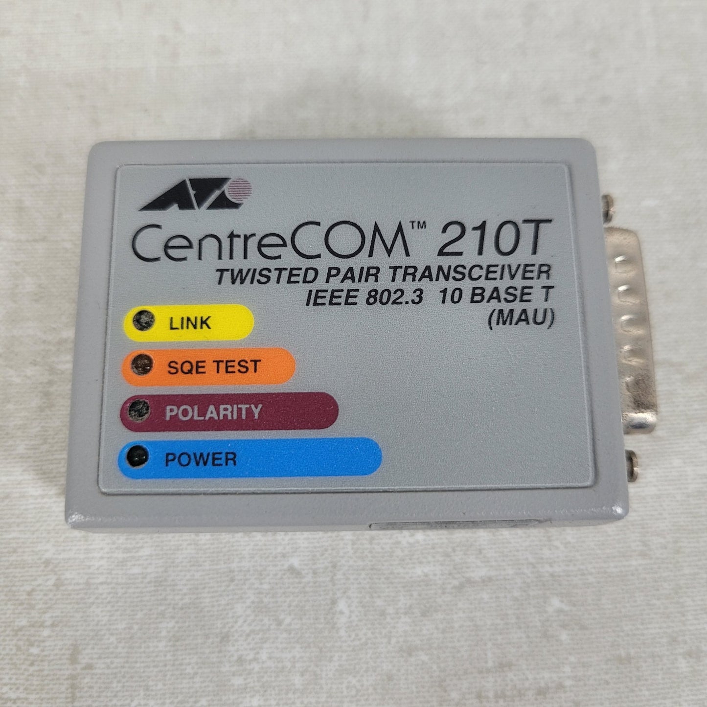 CentreCOM 210T Twisted Pair Transceiver IEEE 802.3 10 Base T (MAU)