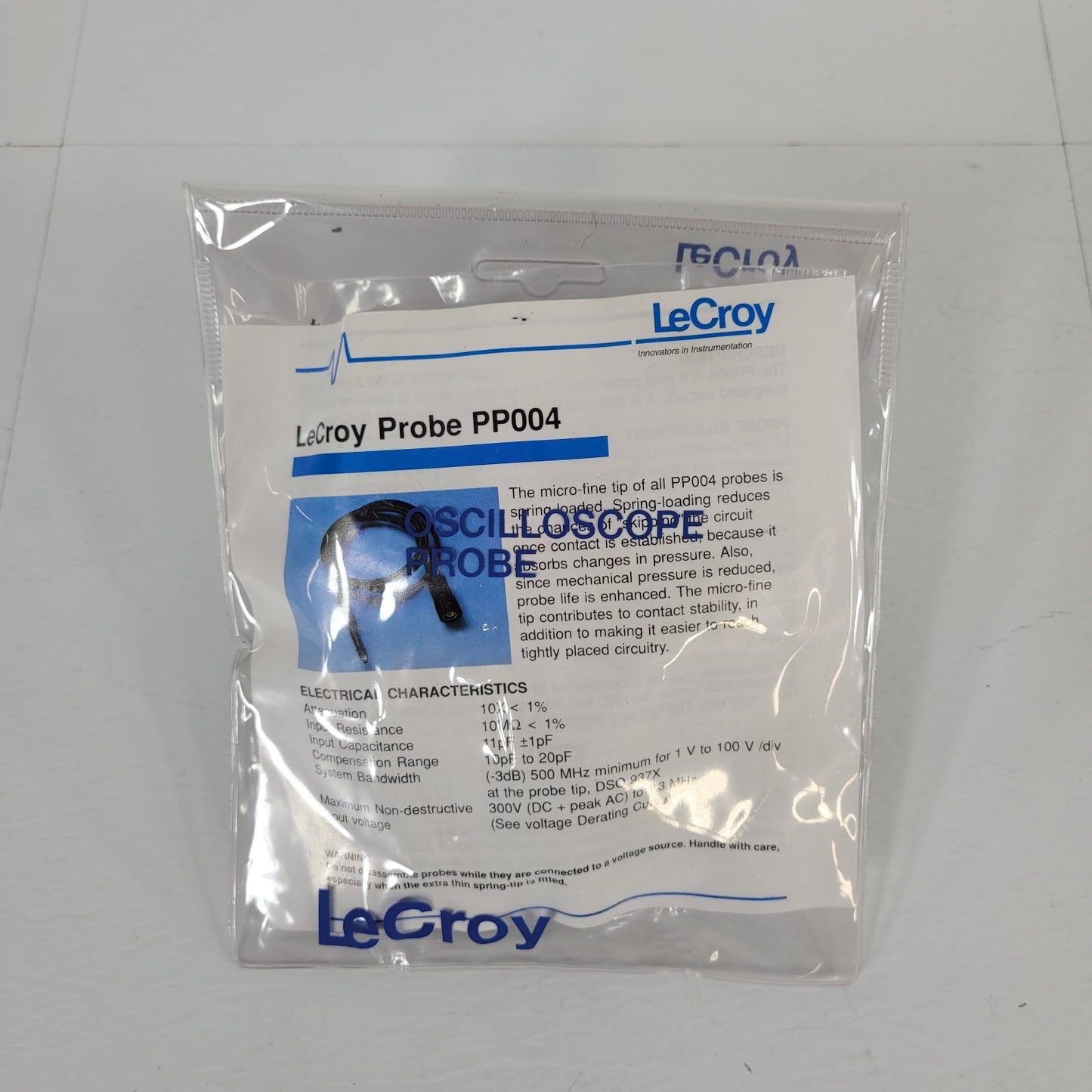 LeCroy Oscilloscope Passive Probe PP004 Kit Micro-fine Tip For Circuit Boards