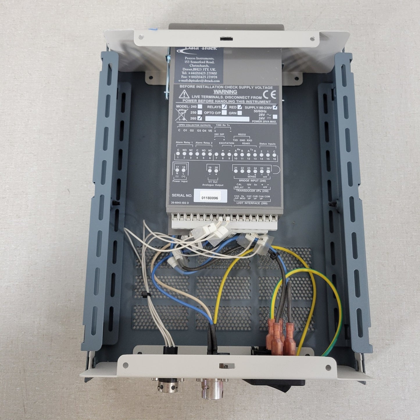 Schneider Electric 20-6045 D Tracker 260 Data Track Process Instrument w/ Relays