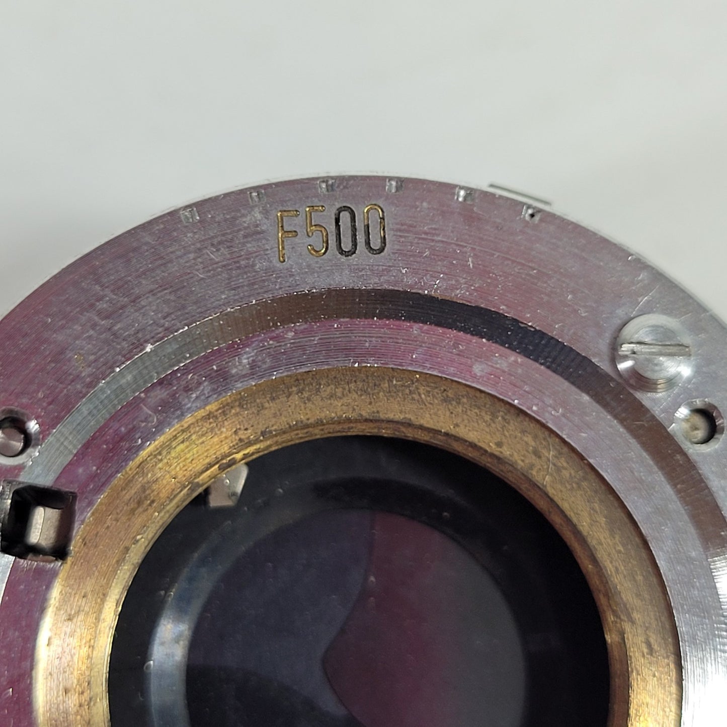 F500 Camera Leaf Shutter Front Hole 20mm Thread Mount Optical Overlapping Blades