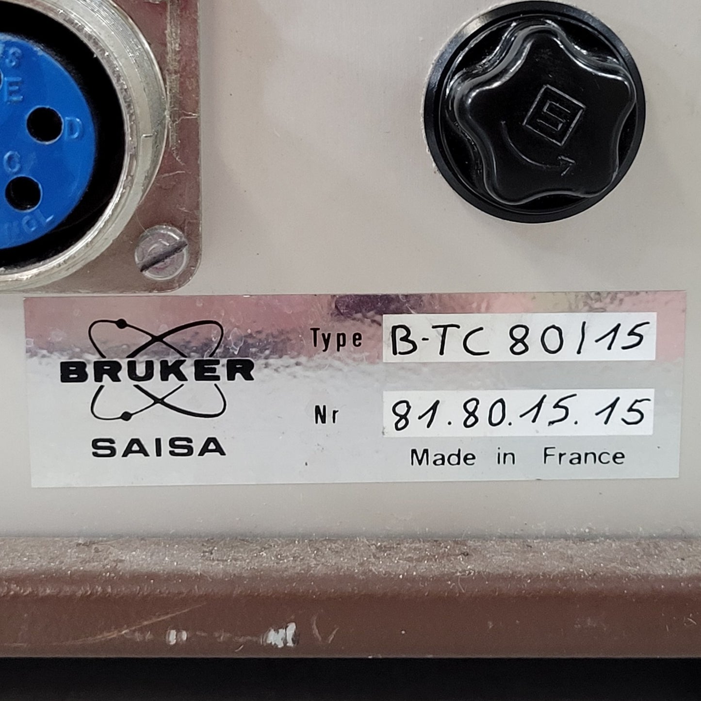 Bruker B-TC 80/15 Nuclear Magnetic Resonance NMR Temperature Control Unit BTC