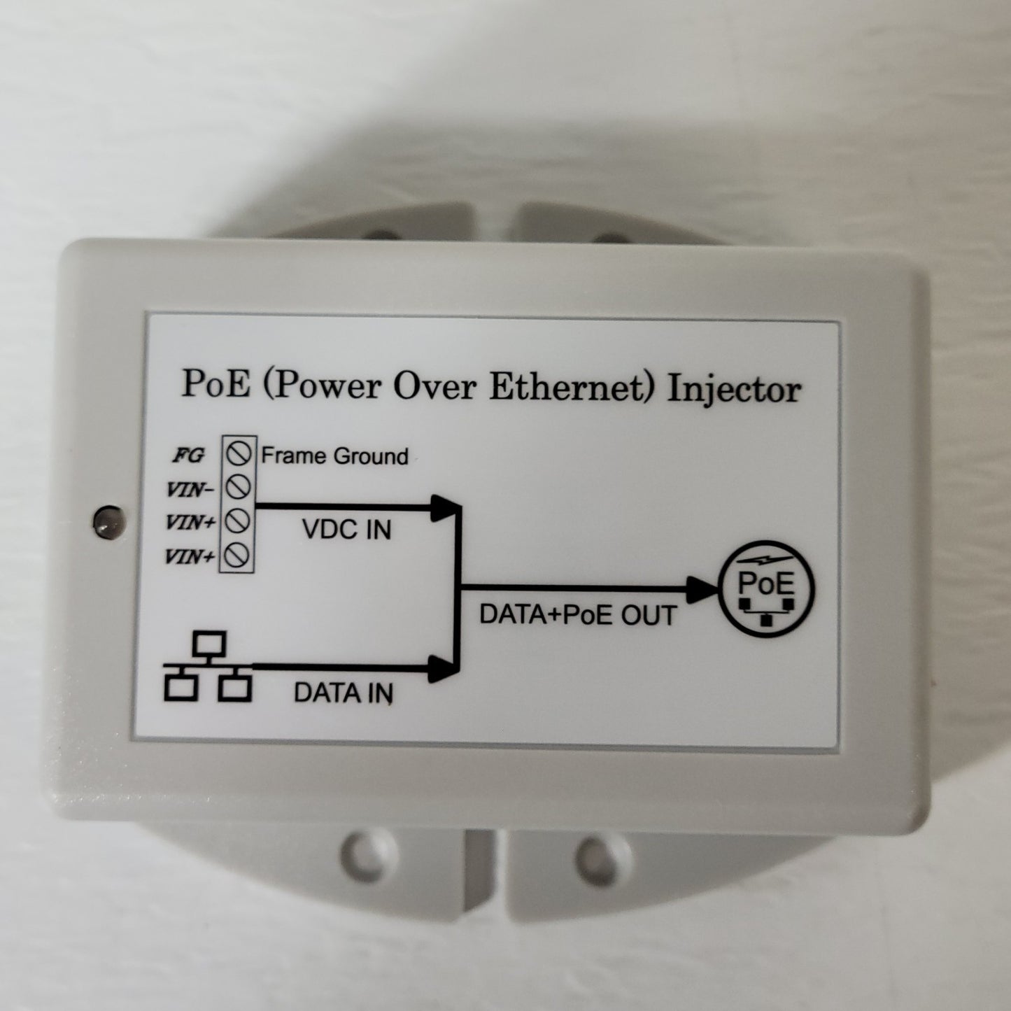 TP-DCDC-1248 PoE Power Over Ethernet Injector w/ New 6a R&Mfreenet Patch Cord