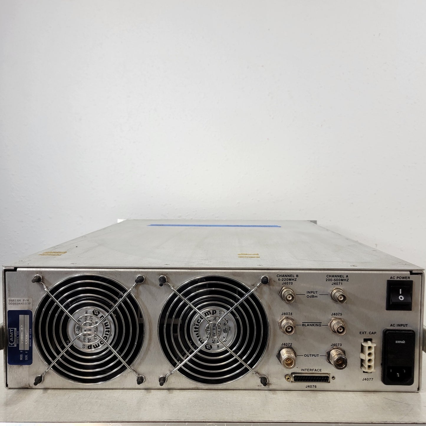 Varian AMT 3900B-12 NMR Dual Channel RF Amplifier 0096944103P Herley Spectrian