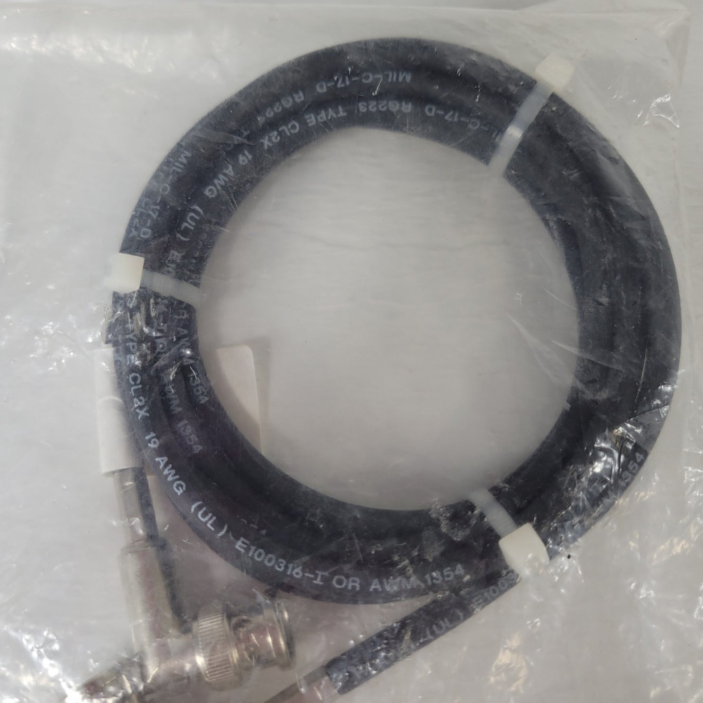 Varian 00-953048-07 RF LM9848 BNC Coaxial Cable 20-40 MHz 28.3 MHz