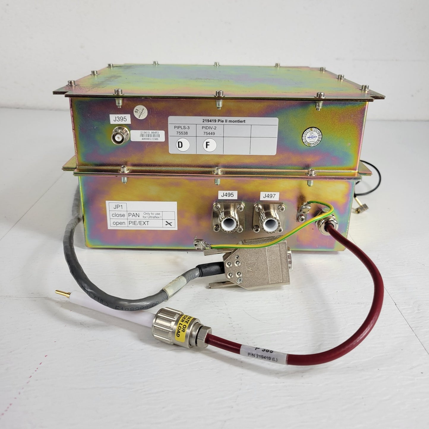 Bruker 219419 Microflex Spectrometer PIE II Montiert Power Supply X4285