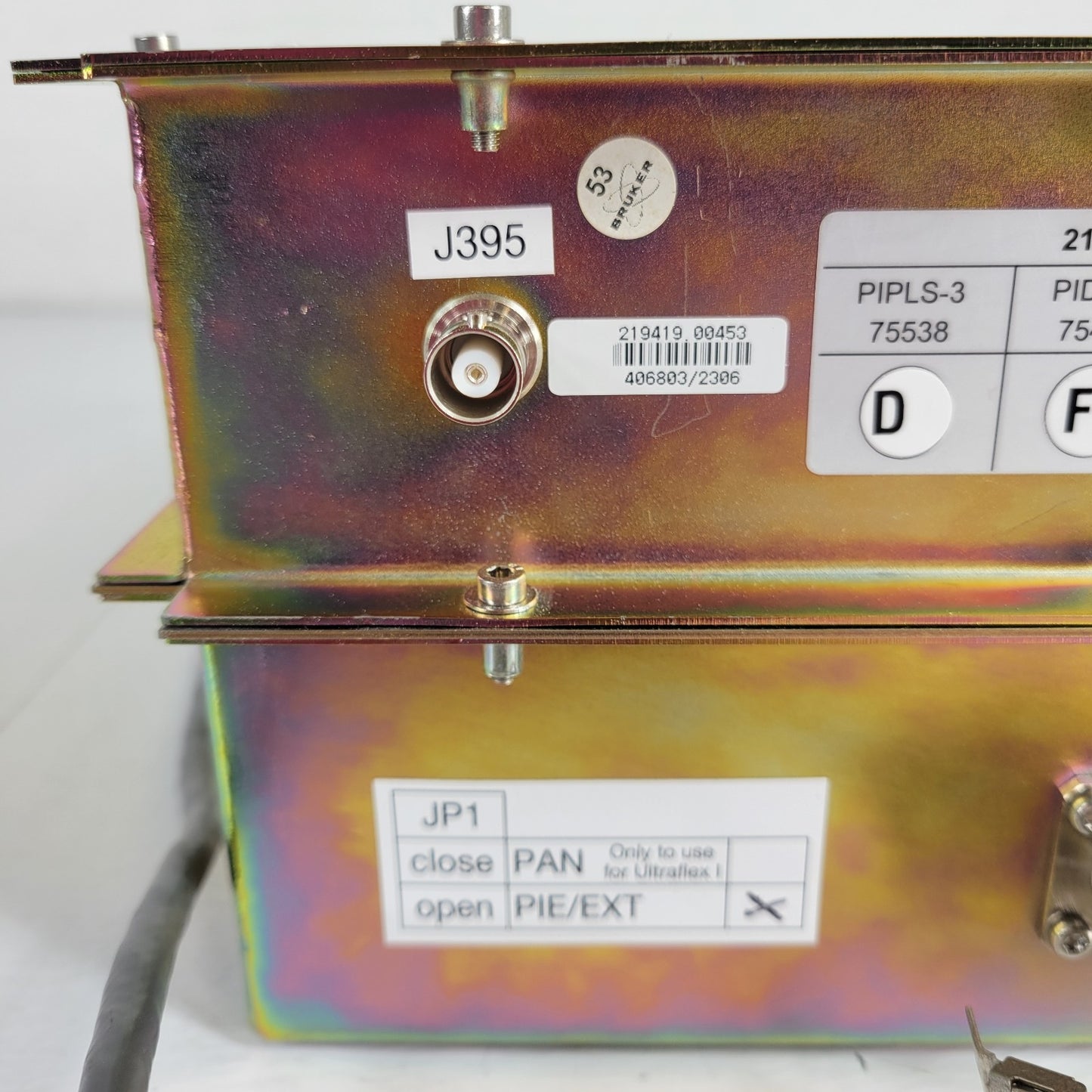 Bruker 219419 Microflex Spectrometer PIE II Montiert Power Supply X4285