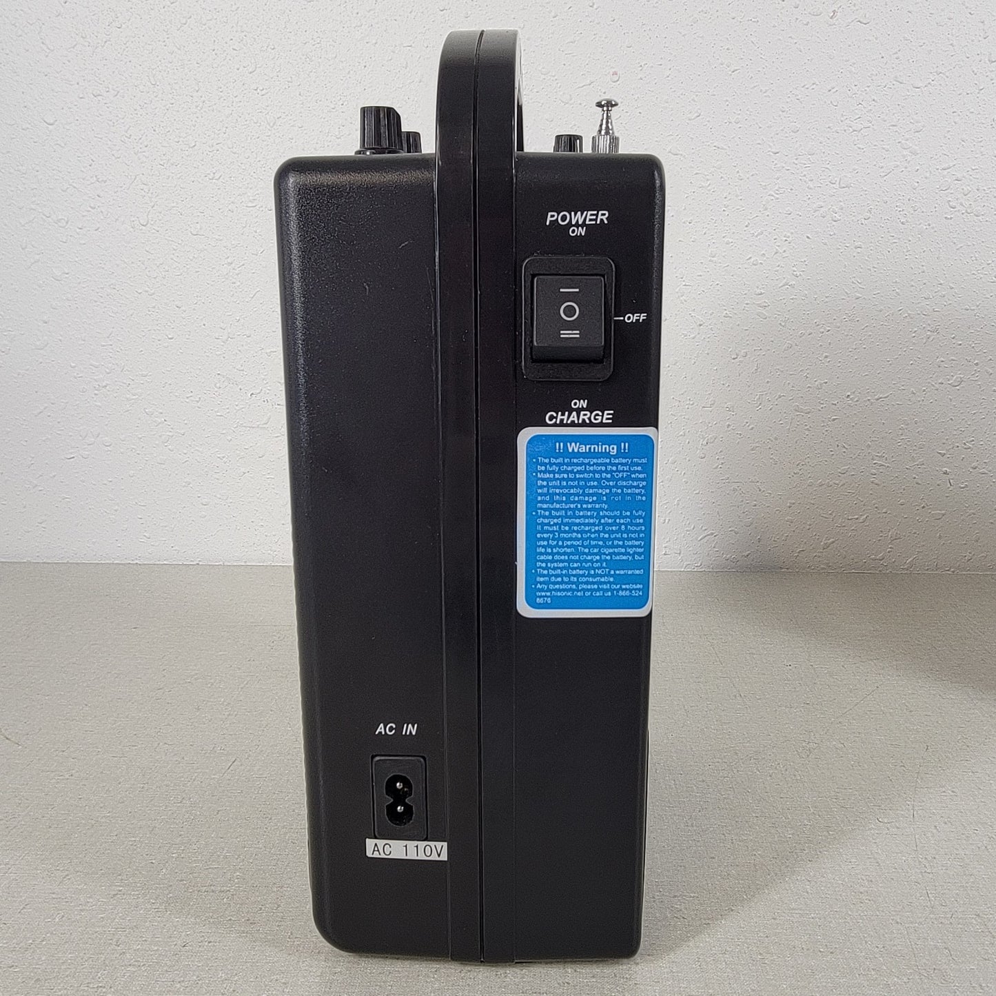 Hisonic HS-120B Rechargeable Portable Wireless Amplifier and Mic VFH High Band