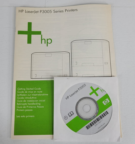 HP LaserJet P3005 Series Printer Multilingual Guide & Disc Set Q7812-60111