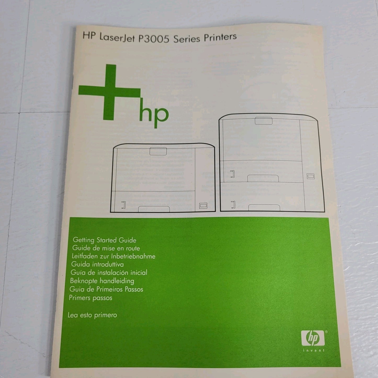 HP LaserJet P3005 Series Printer Multilingual Guide & Disc Set Q7812-60111