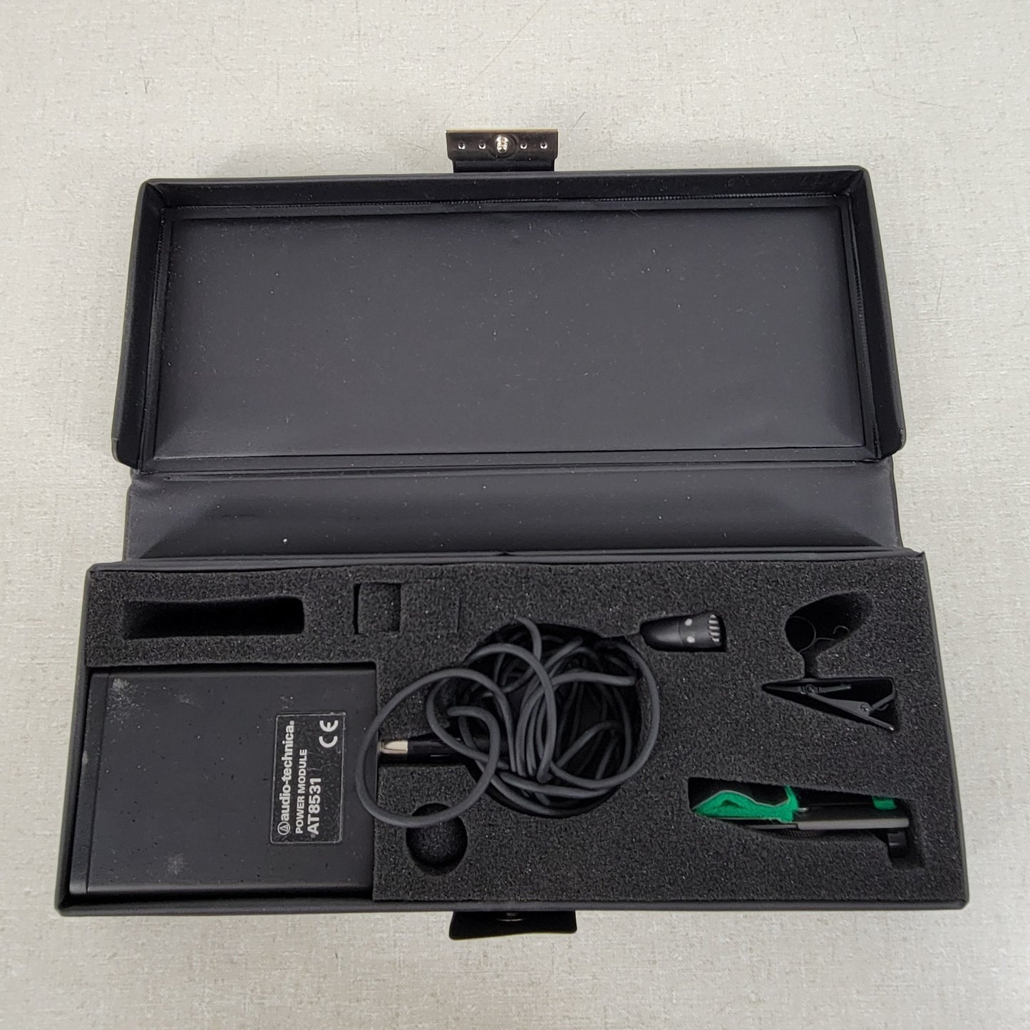Audio Technica AT8531 Belt Pack Power Module and AT831 Clip On Microphone