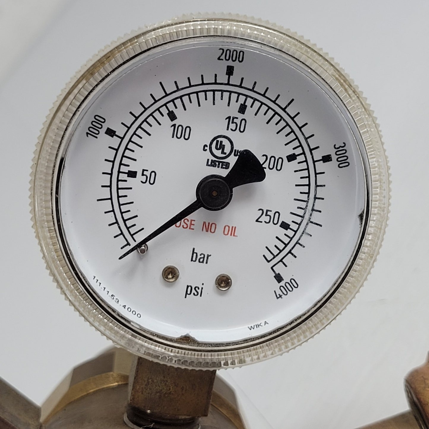 Harris HP722-050-540-A Two-Stage Gas Regulator Dual PSI Bar Presure Gauges