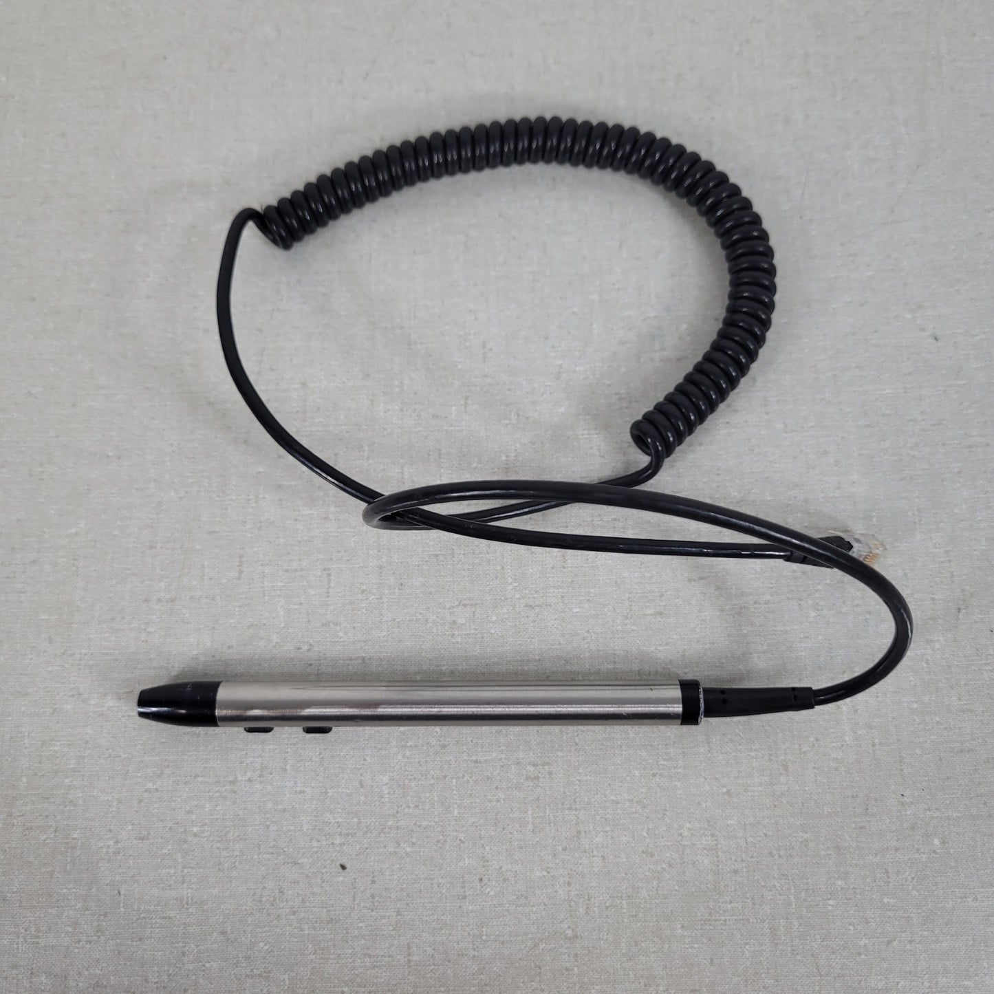 Applied Materials AMAT 0190-30355 CRT Two-Button Light Pen w/ Phone Jack 18902