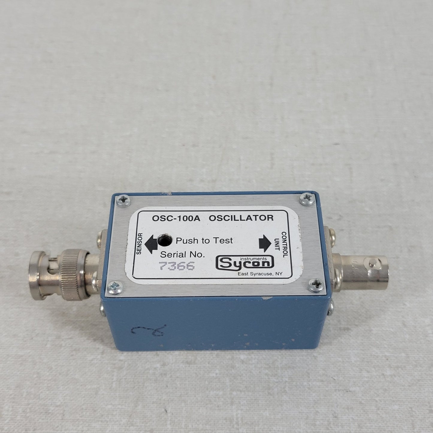 Sycon Instruments OSC-100A Crystal Oscillator Deposition Thickness Monitor