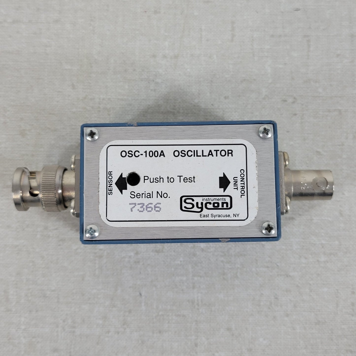 Sycon Instruments OSC-100A Crystal Oscillator Deposition Thickness Monitor