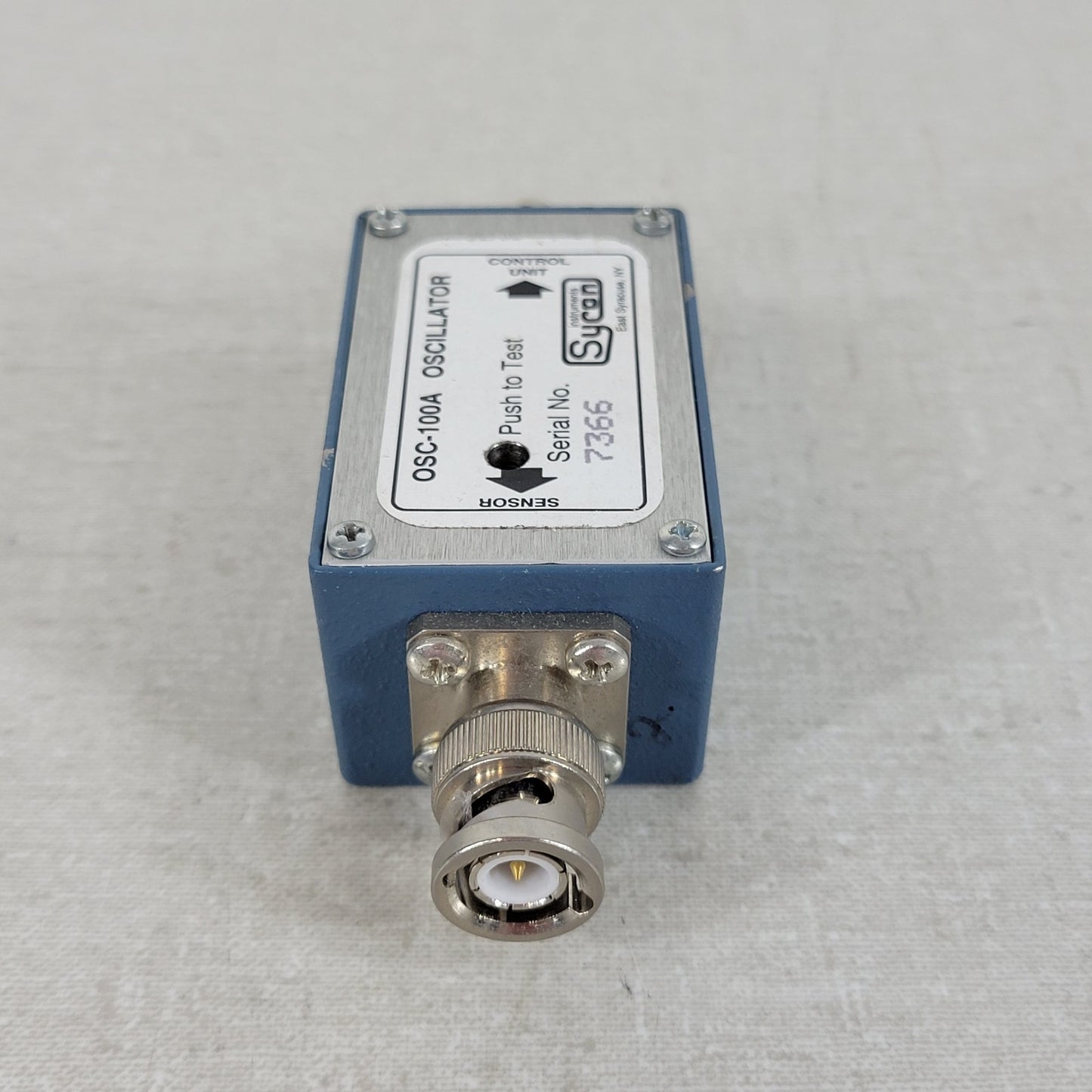 Sycon Instruments OSC-100A Crystal Oscillator Deposition Thickness Monitor