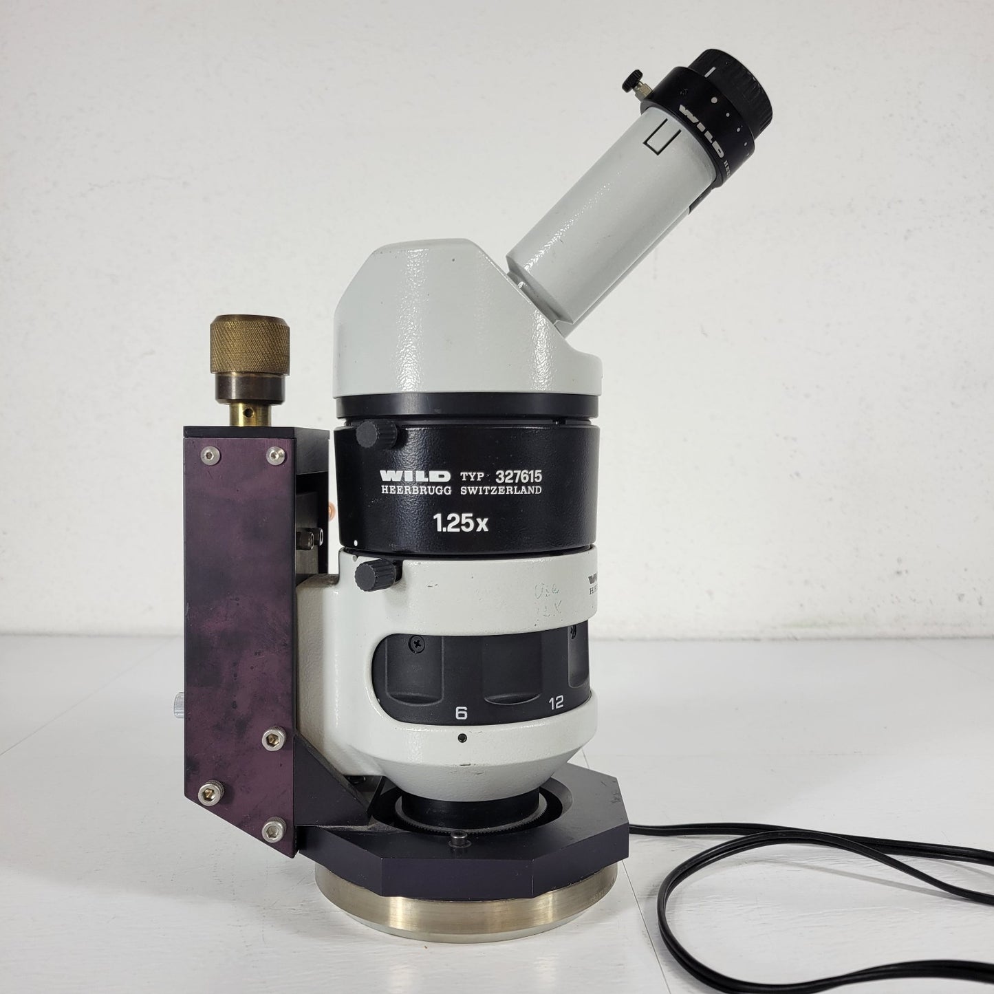 Wild M5A Stereo Zoom Microscope Viewport High Vacuum UHV 4.5" CF Flange DN63CF